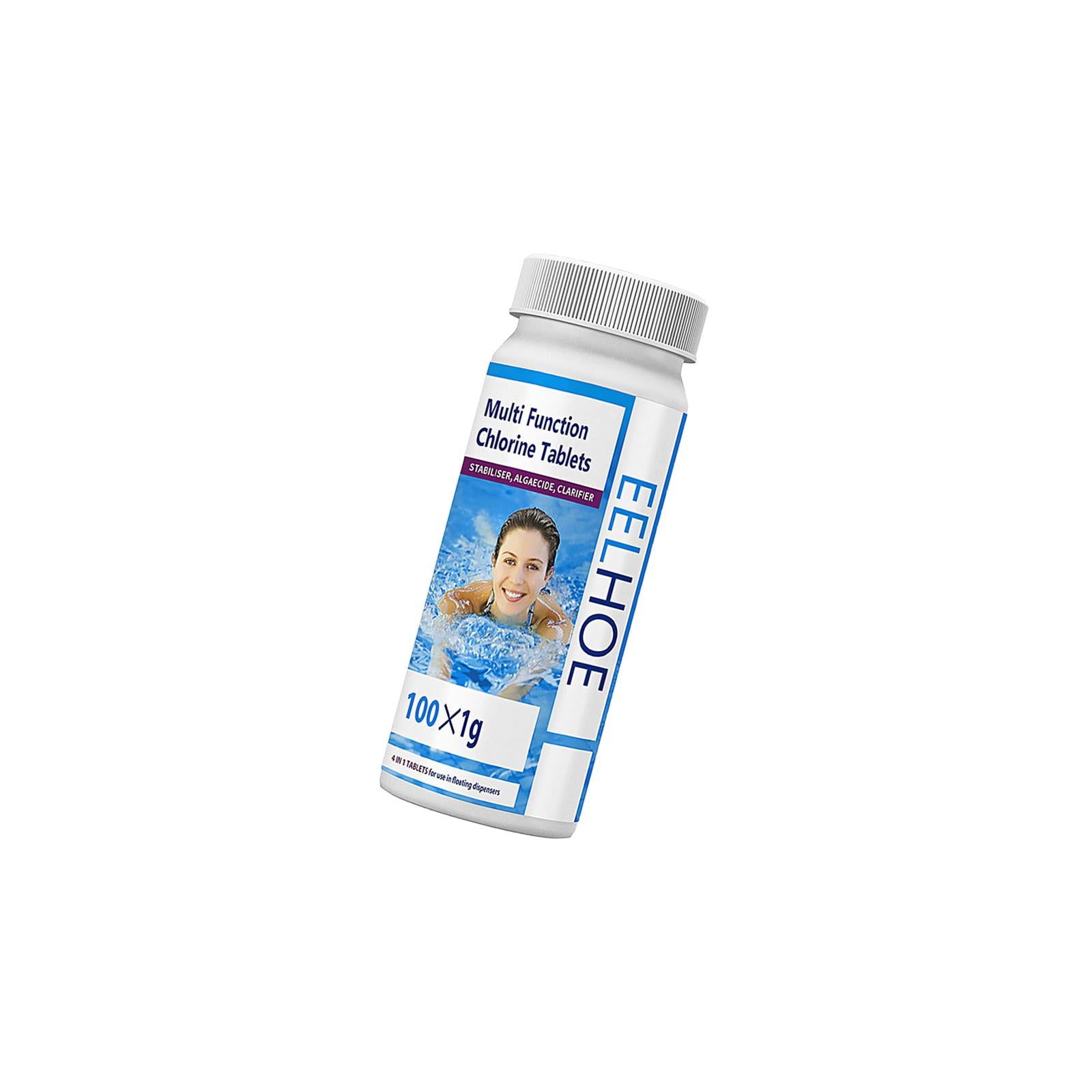 2xChlorine Tabs Multifunction Instant Disinfection for SPA Fish Pond Fountains