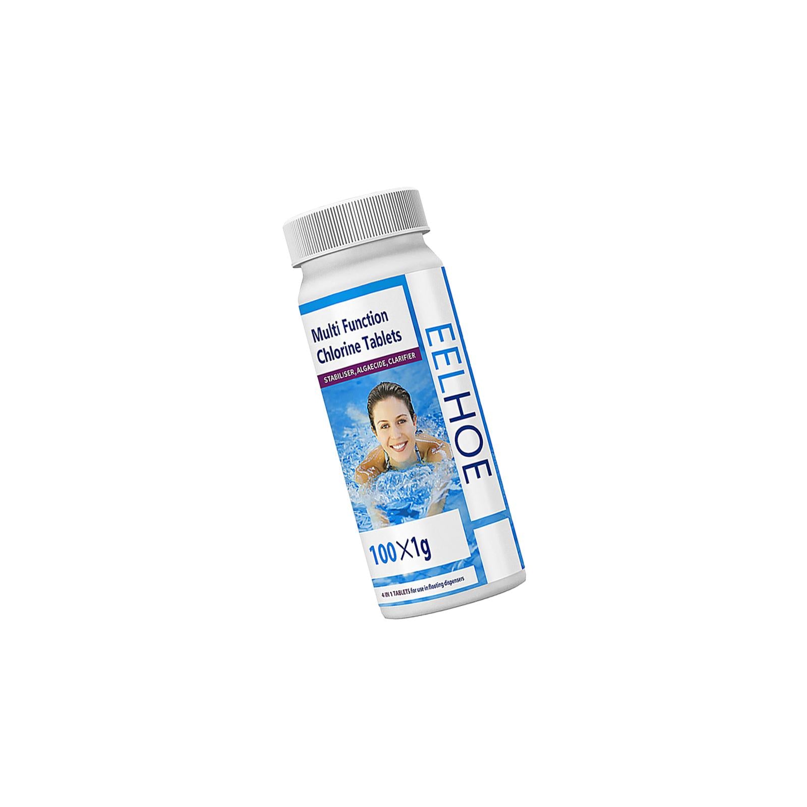 2xChlorine Tabs Multifunction Instant Disinfection for SPA Fish Pond Fountains