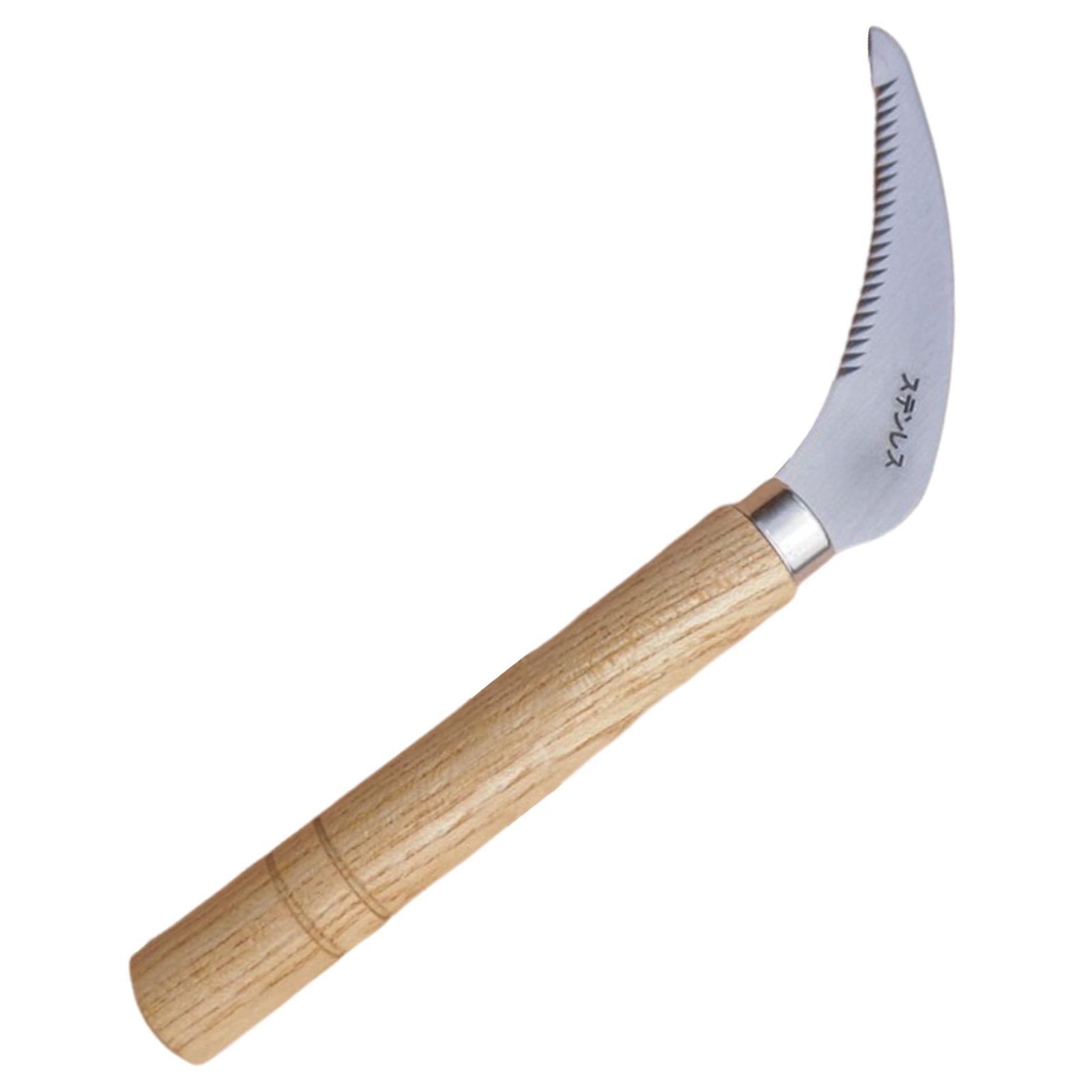 2xSod Sickle Hand Hoe Weeder Removal Japanese Weeding Sickle for Flower Bonsai
