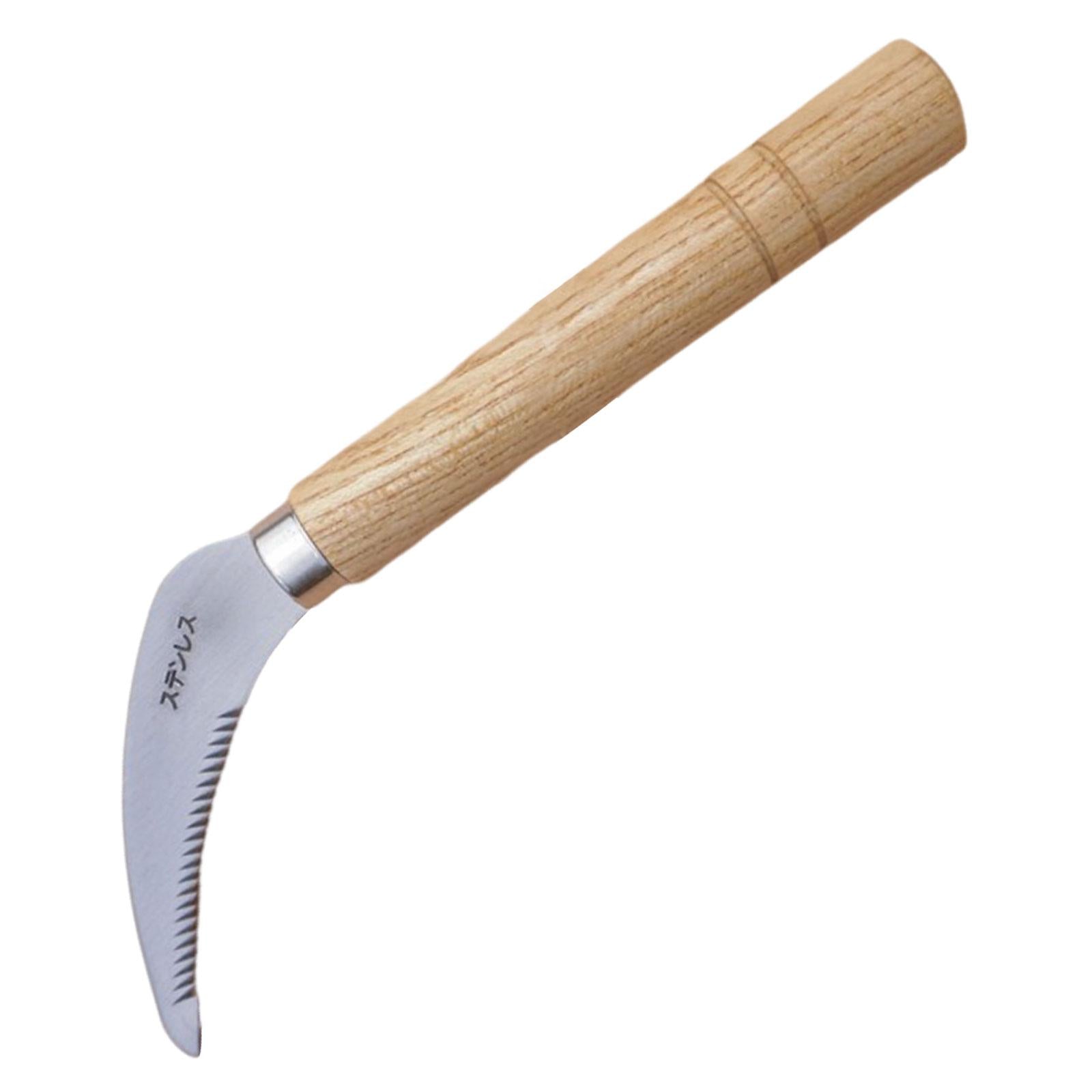 2xSod Sickle Hand Hoe Weeder Removal Japanese Weeding Sickle for Flower Bonsai