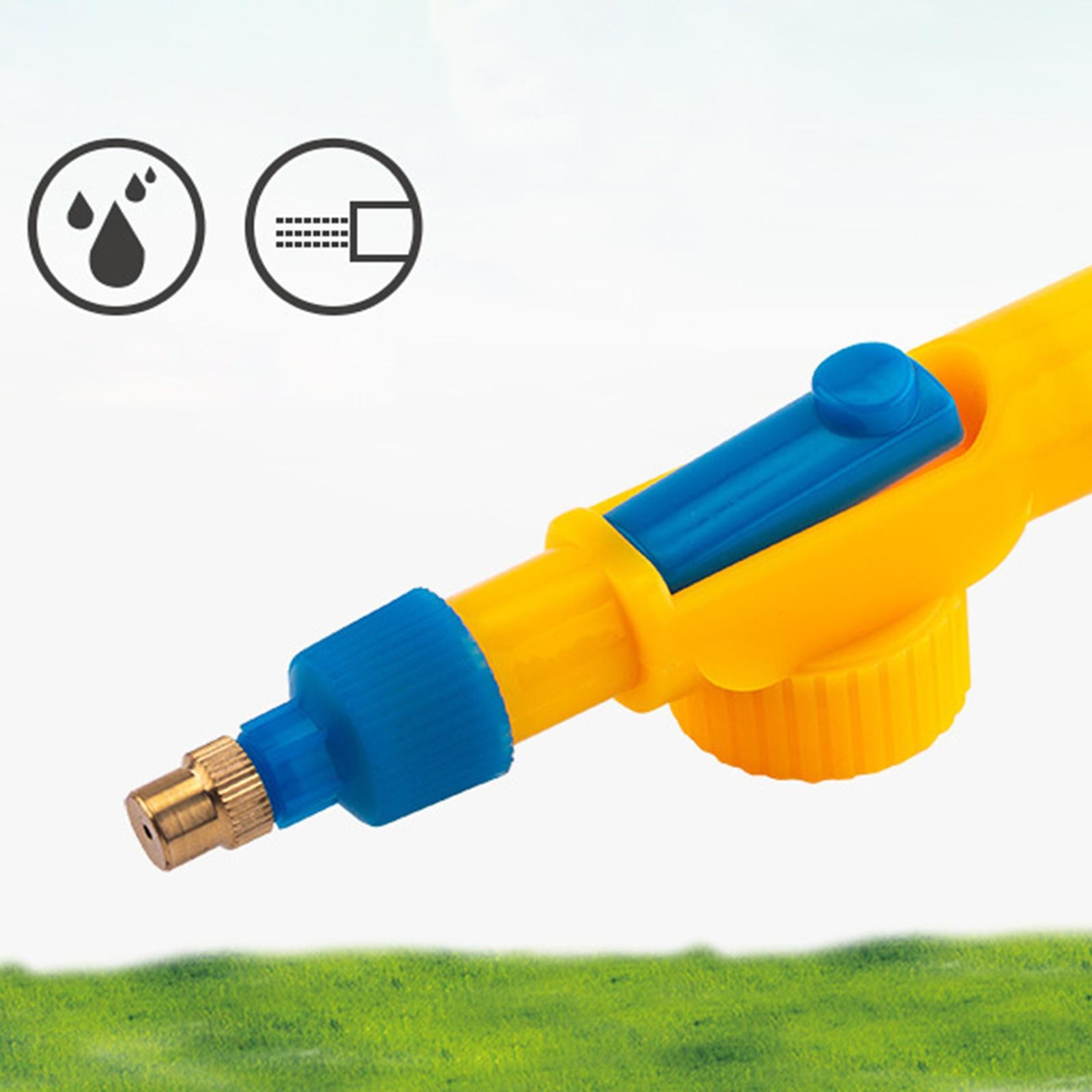 2xHand Pump Sprayer Iron PP Pressure Sprayer Top for Watering Lawn Lawn Garden