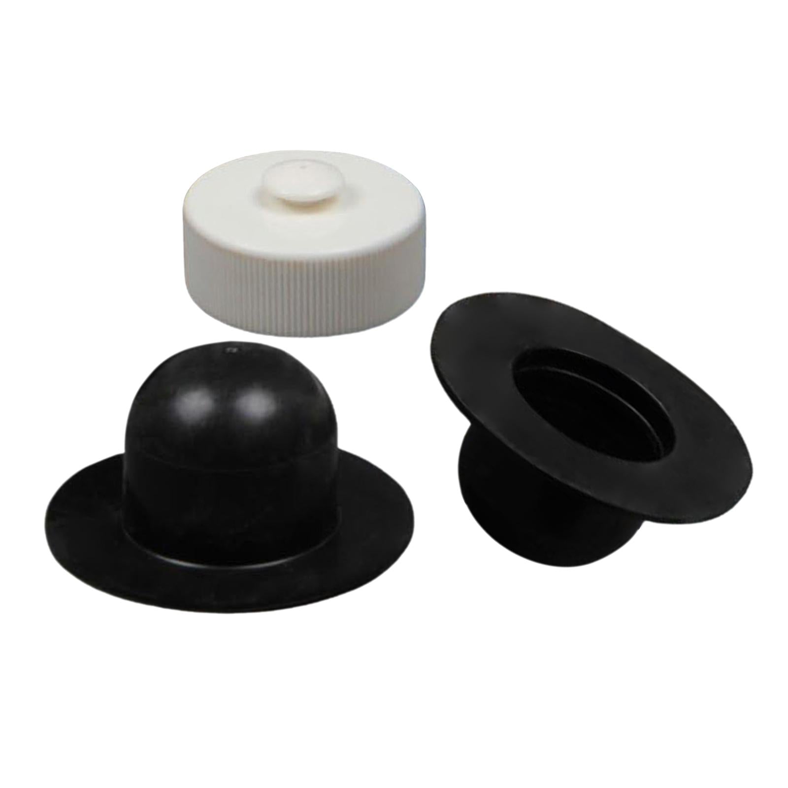 4xSwimming Pool Drain Valve Cap Outlet Cover for above Ground Pool Replacement with 2 plug