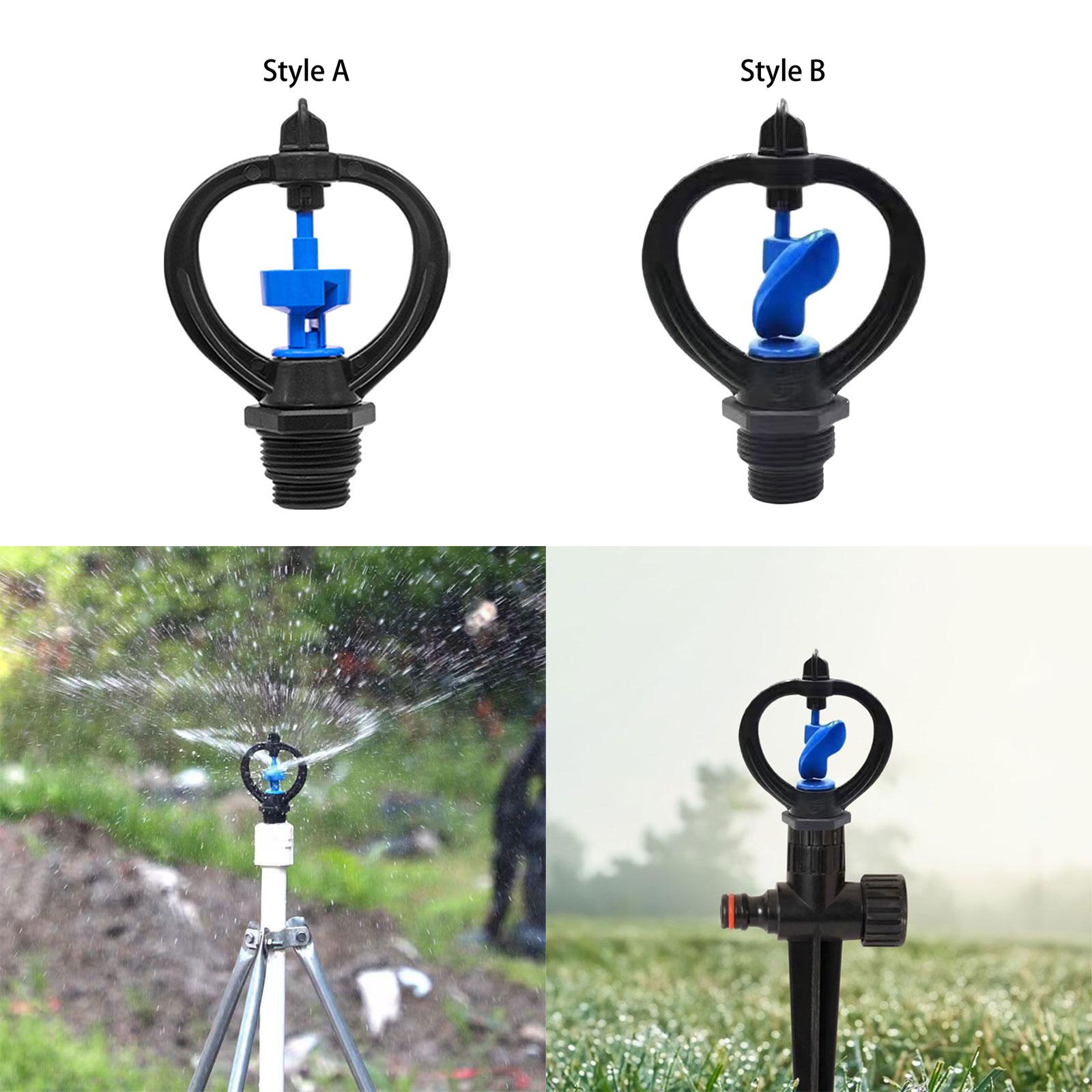 2x360 Degrees Lawn Irrigation Watering Sprinkler for Lawn Greenhouse Gardening Style A