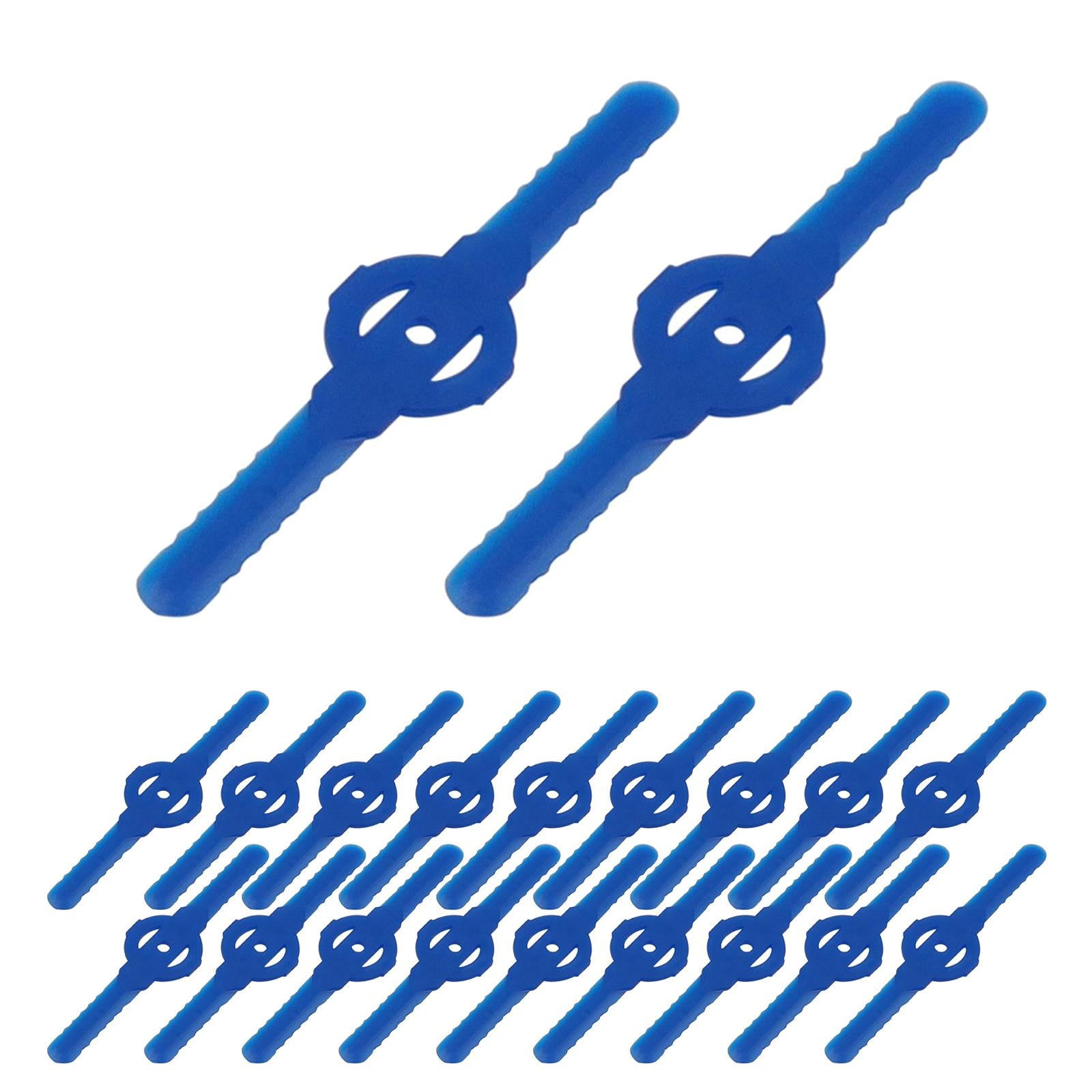 3x20 Pieces Blades Set Trimmer Blades Head for Cordless Grass Trimmer Strimmer blue