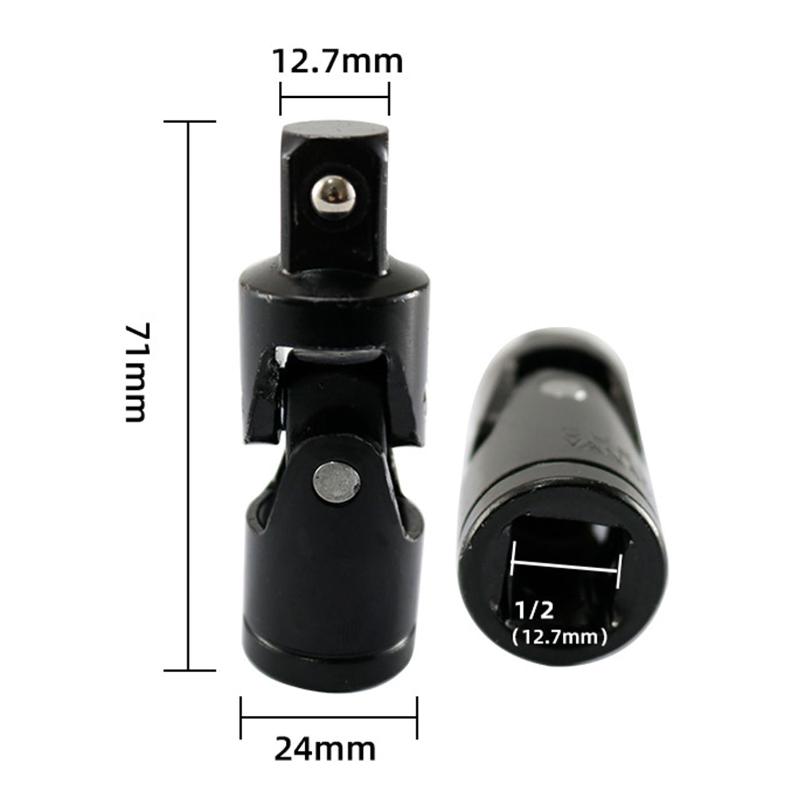 3xImpact Universal Joint Socket Swivel Portable Durable Universal Joint Swivel 90 degrees