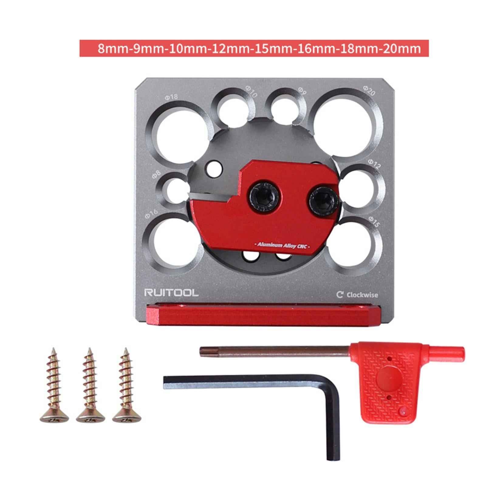 Aluminum Alloy Adjustable Dowel Maker Wood Dowel for Electric Drill Hardwood
