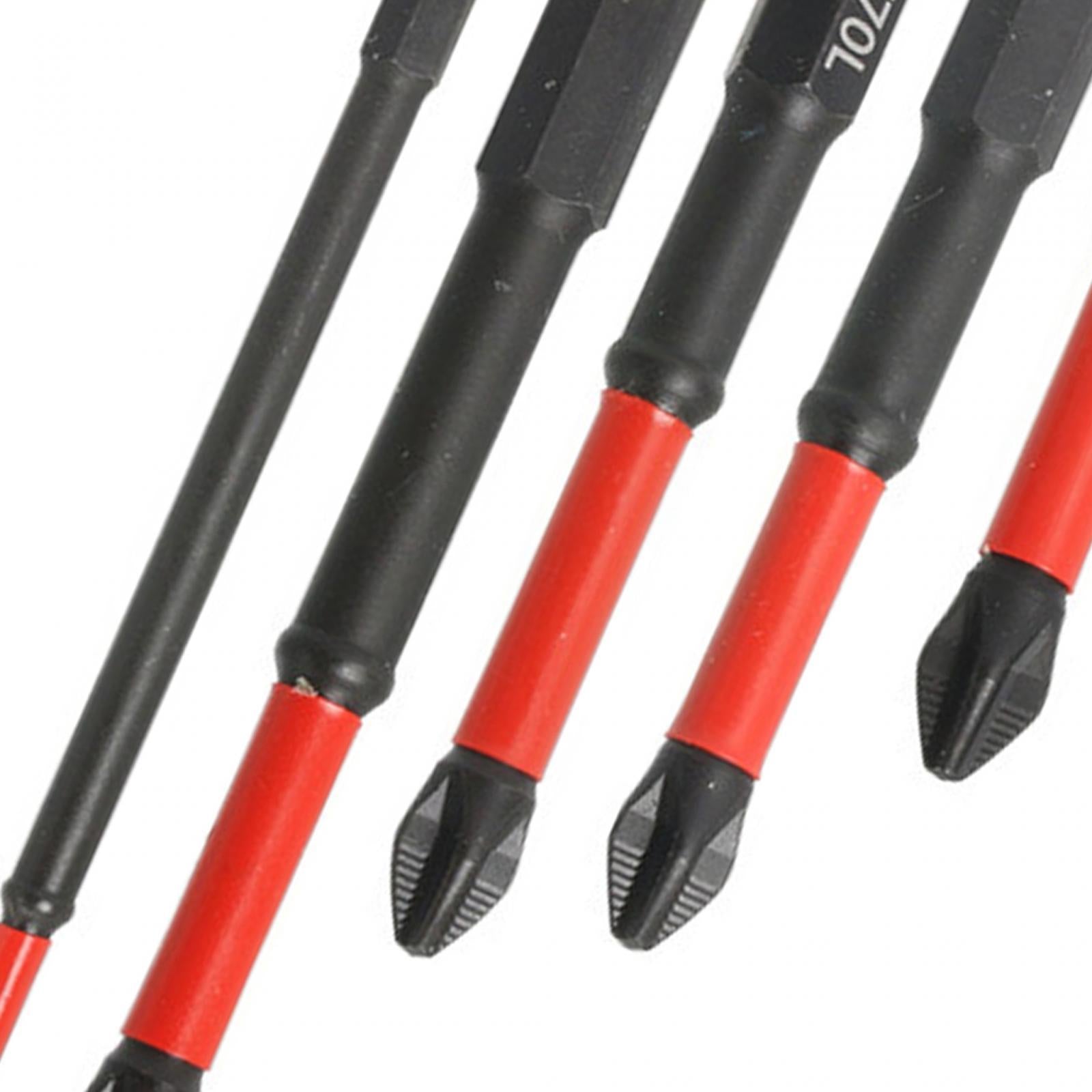 2x6 Pieces Cross Screwdriver Bit Cross Slot Screwdriver Bit Set for Car Garden Drill bit