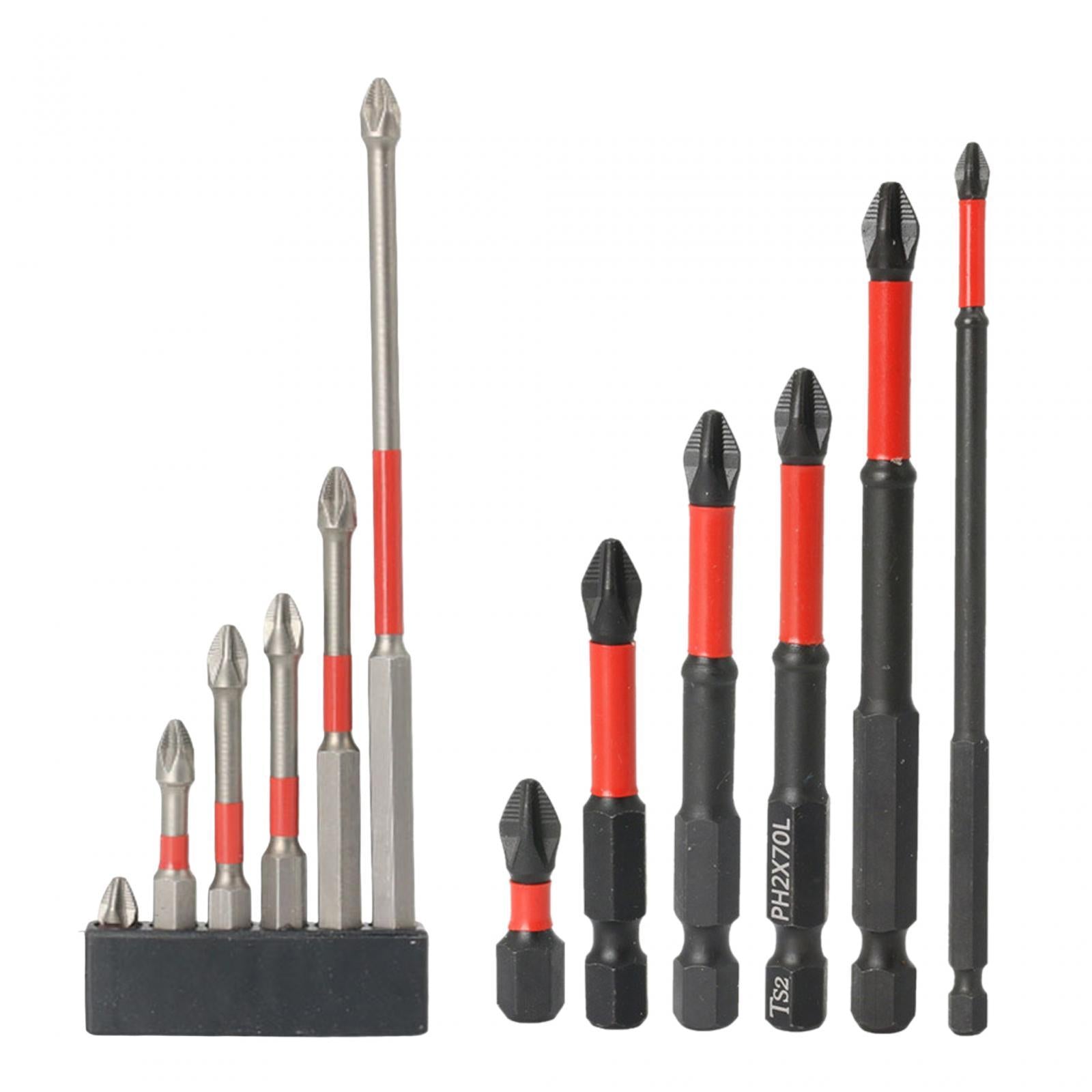 3x6 Pieces Cross Screwdriver Bit Cross Slot Screwdriver Bit Set for Car Garden Drill bit
