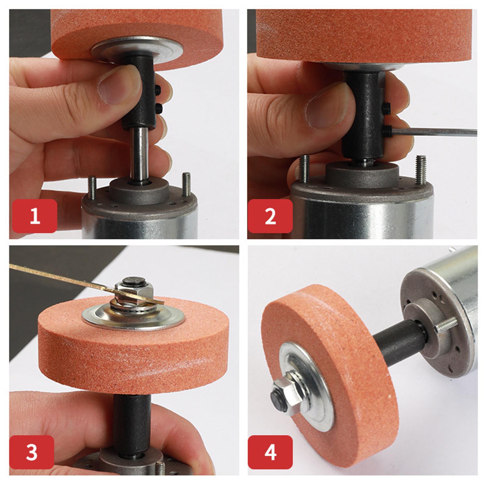 6xGrinding Wheel Shaft Buffing Arbor Threaded Shaft for Hair Wheel Fiber Wheel 5mm 85g