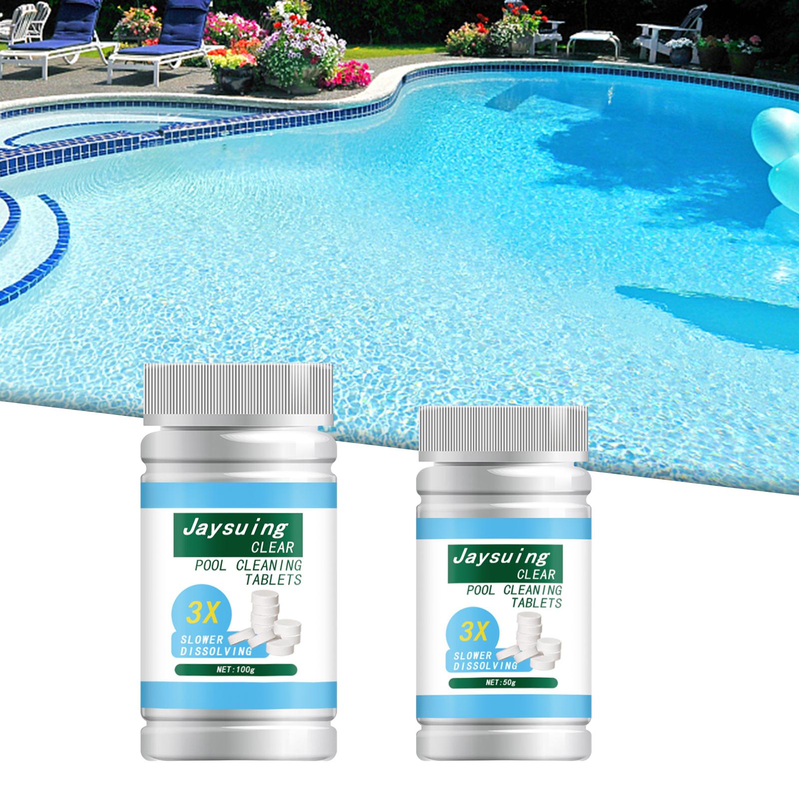 5xChlorine Tablet Durable Pool Cleaning Tools for Pond Swimming Pool Fountains 100g