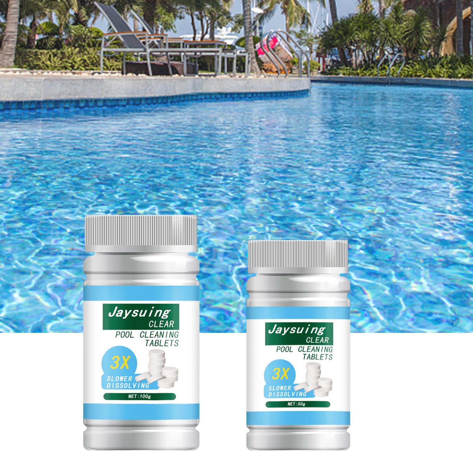 5xChlorine Tablet Durable Pool Cleaning Tools for Pond Swimming Pool Fountains 100g