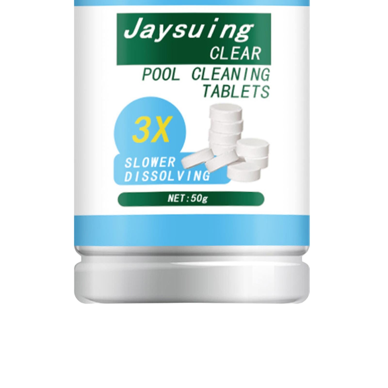 3xChlorine Tablet Durable Pool Cleaning Tools for Pond Swimming Pool Fountains 50g