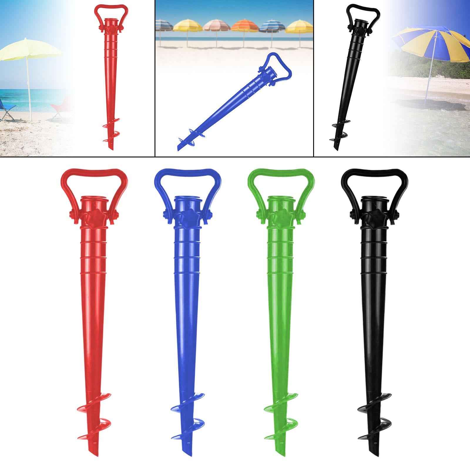 Beach Umbrella Stand Anchor Parasol Holder Anchor for Beach Barbecue Picnics Red