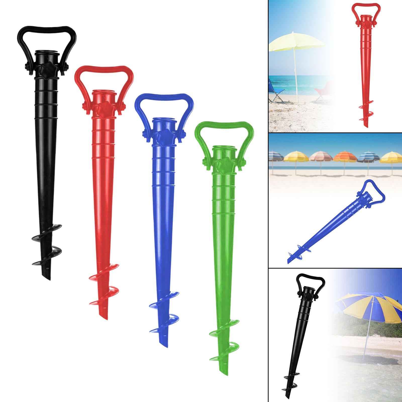 Beach Umbrella Stand Anchor Parasol Holder Anchor for Beach Barbecue Picnics Red