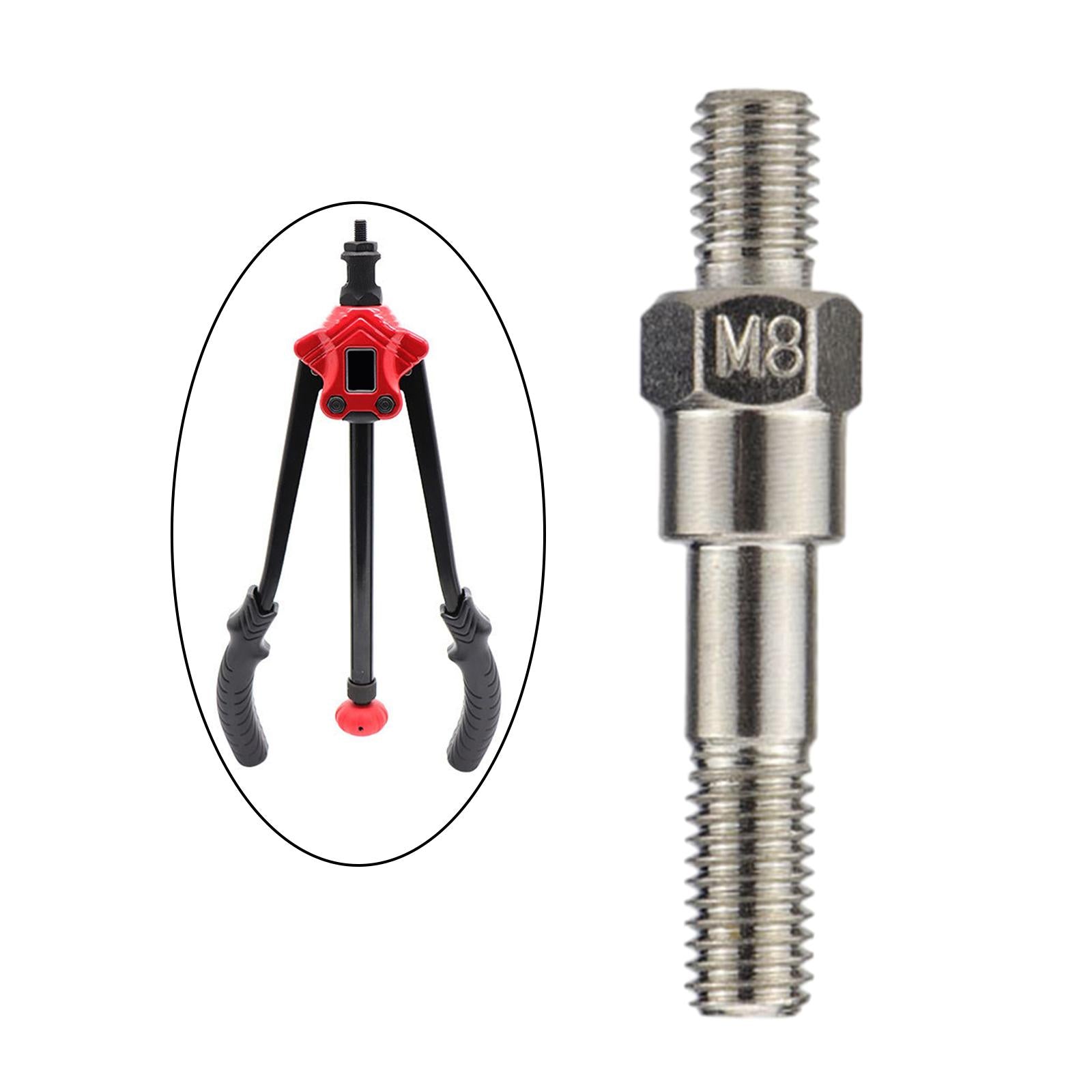 4xHand Rivet Nut Mandrels Rivet Heads Threaded Rivet Nut Tool Riveter Nut Head M8