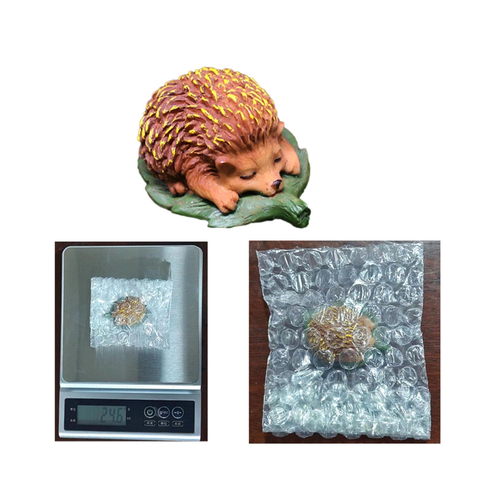 2xHedgehog Statue Mini Hedgehog Figurine for Landscaping Patio Flower Bed Yard