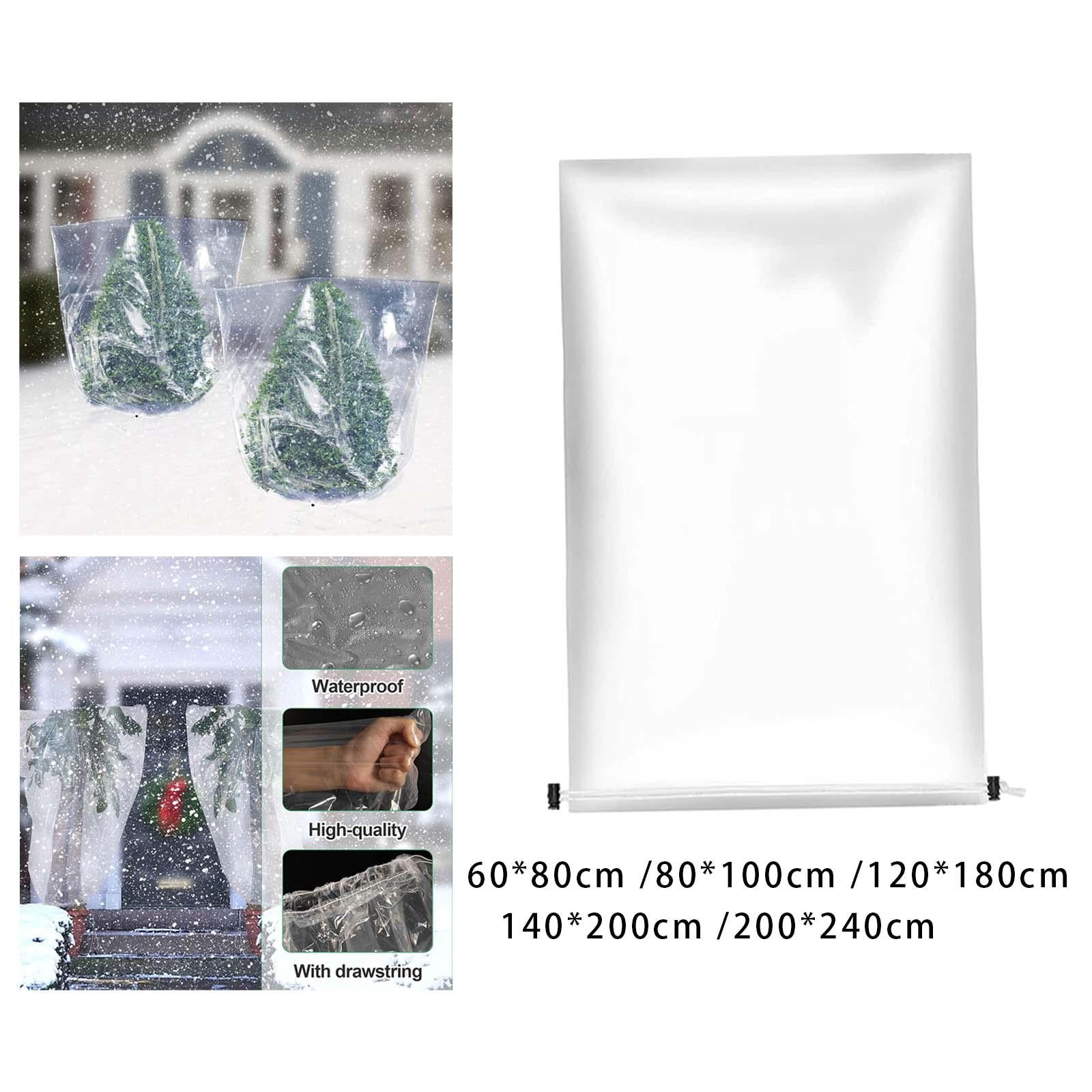 5xWinter Plant Cover Freeze Protection for Outdoor Plant Protecting Fruit Tree 60cmx80cm