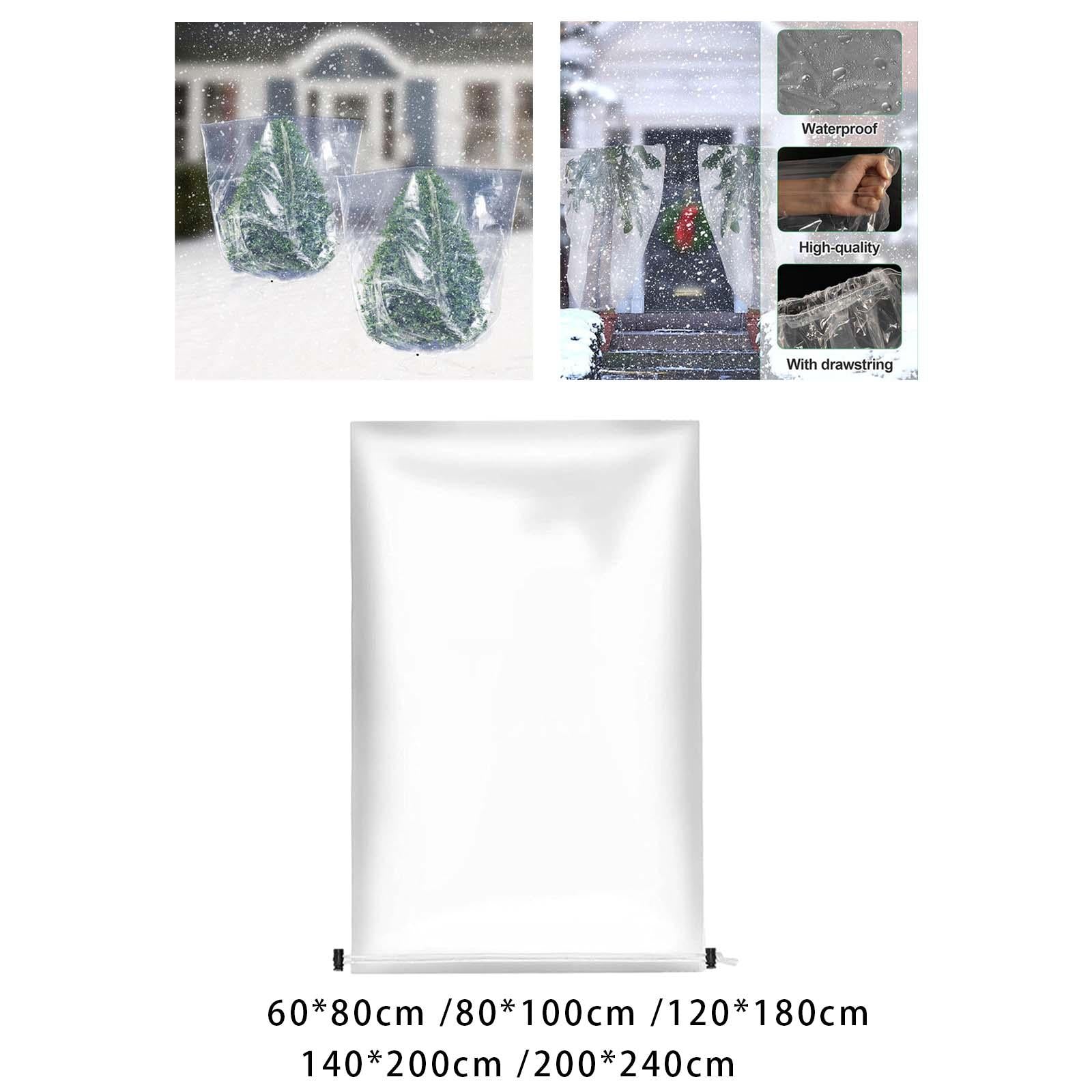 2xWinter Plant Cover Freeze Protection for Outdoor Plant Protecting Fruit Tree 60cmx80cm