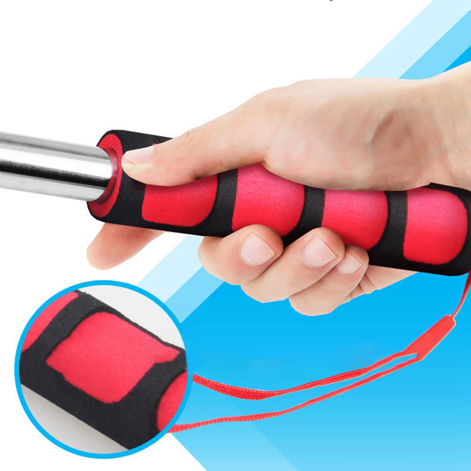 2xTour Guide Flag Pole Lightweight Stainless Steel Telescopic Banner Flag Pole Red