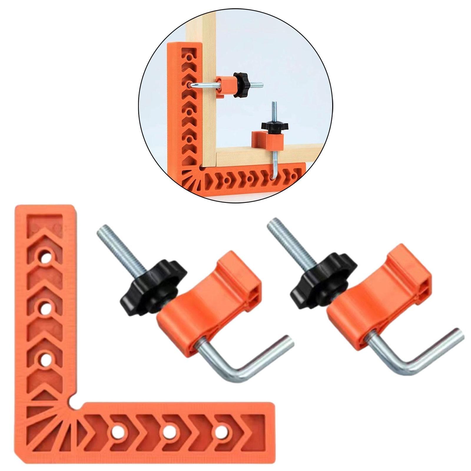 2x90 Degree Corner Clamp Right Angle Clamp for Drawers Picture Frames Cabinets 6inch