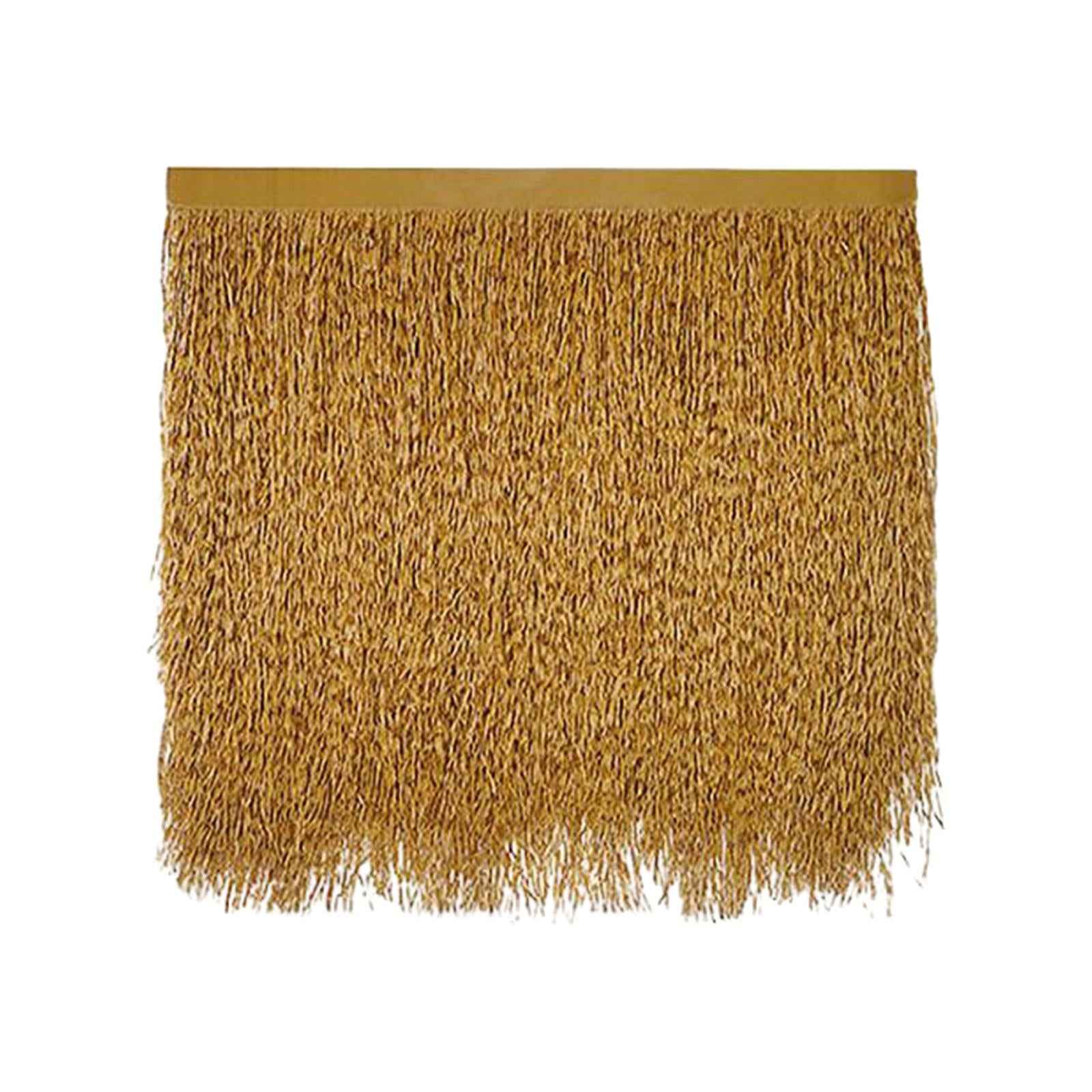 Straw Roof Thatch Decorative Synthetic Thatch Grass Roof for Hut Fence Beach Style C