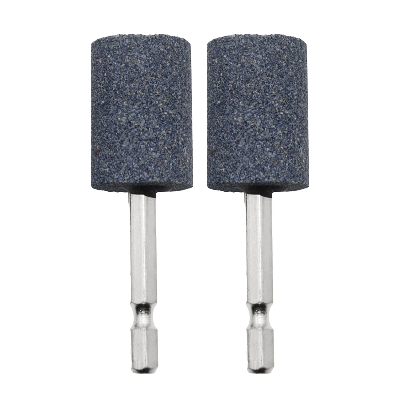 3x2Pcs Grinding Wheel Head 6.35mm Wheel Bit for Jade Bearings Cemented Carbide Cylindrical 79mm