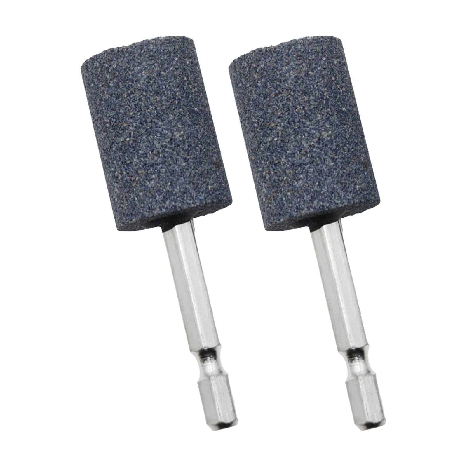 4x2Pcs Grinding Wheel Head 6.35mm Wheel Bit for Jade Bearings Cemented Carbide Cylindrical 79mm