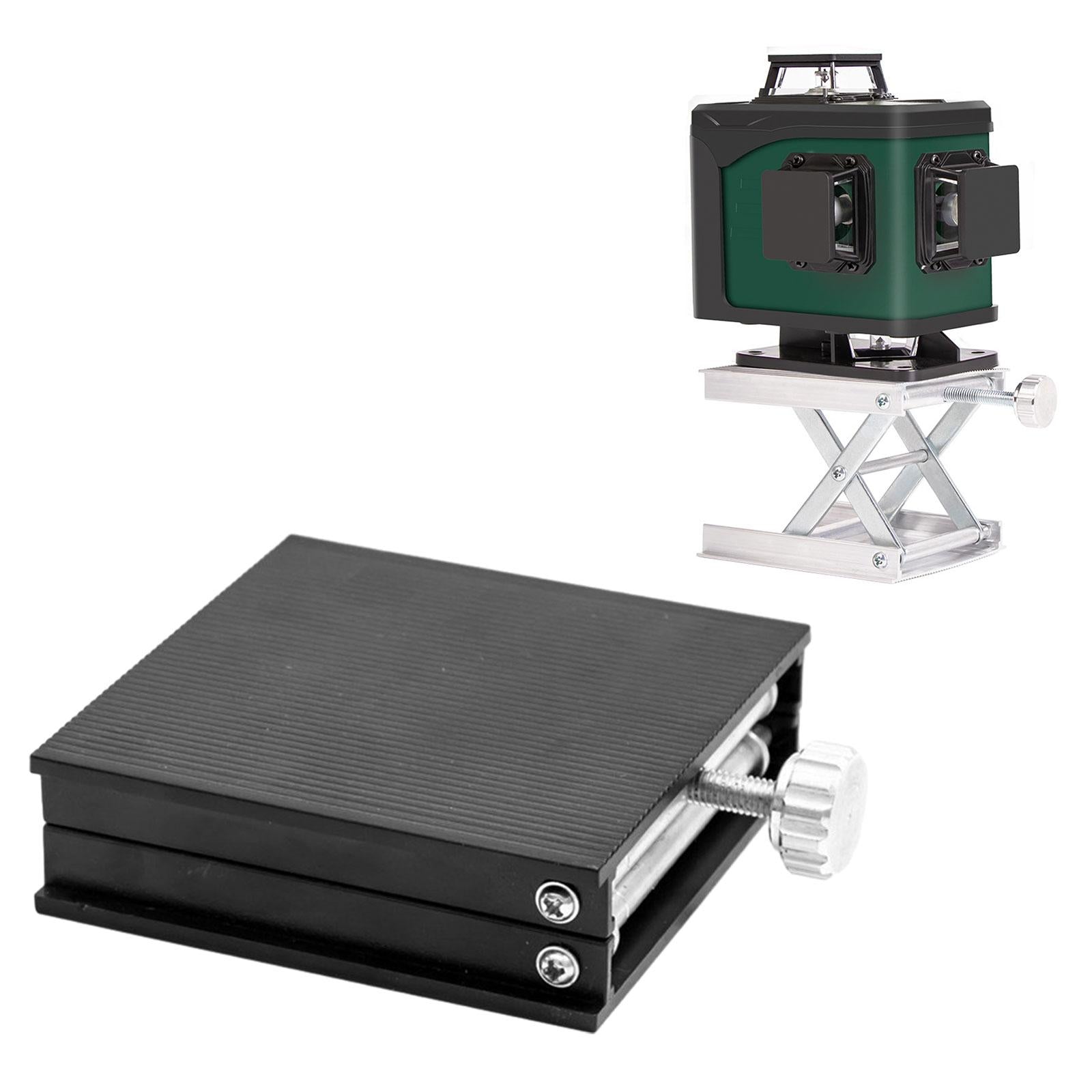 2xLifting Platform Manual Lift Platform Manual Control Lab Lifting Stand Table Black