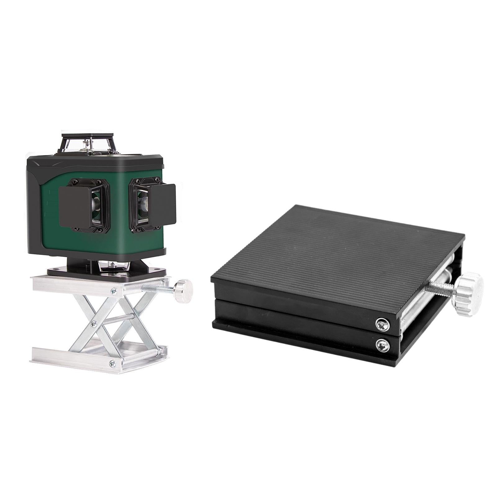 4xLifting Platform Manual Lift Platform Manual Control Lab Lifting Stand Table Black