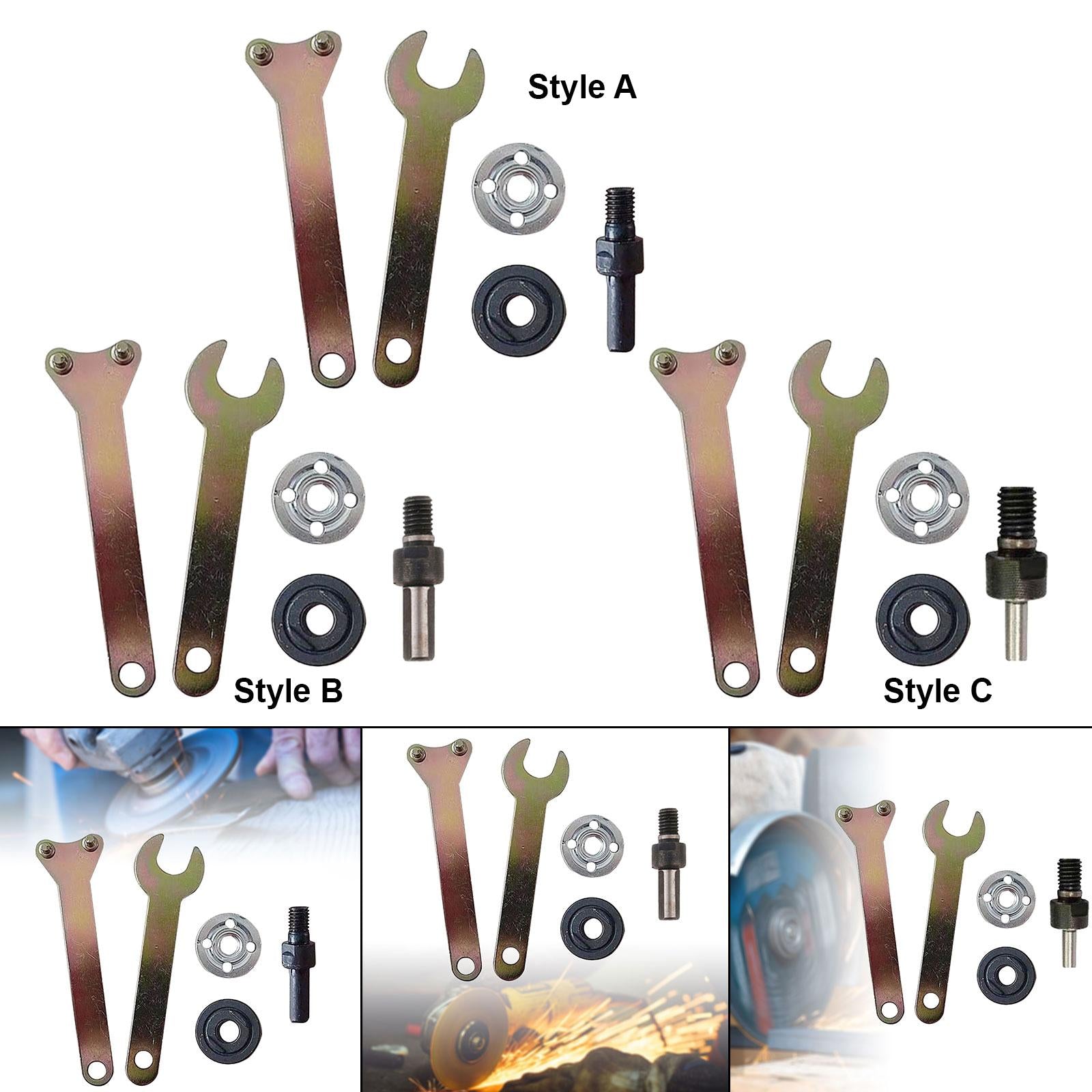 3xElectric Drill Conversion Angle Grinder Set Grinding Easy to Use Accessories Style A