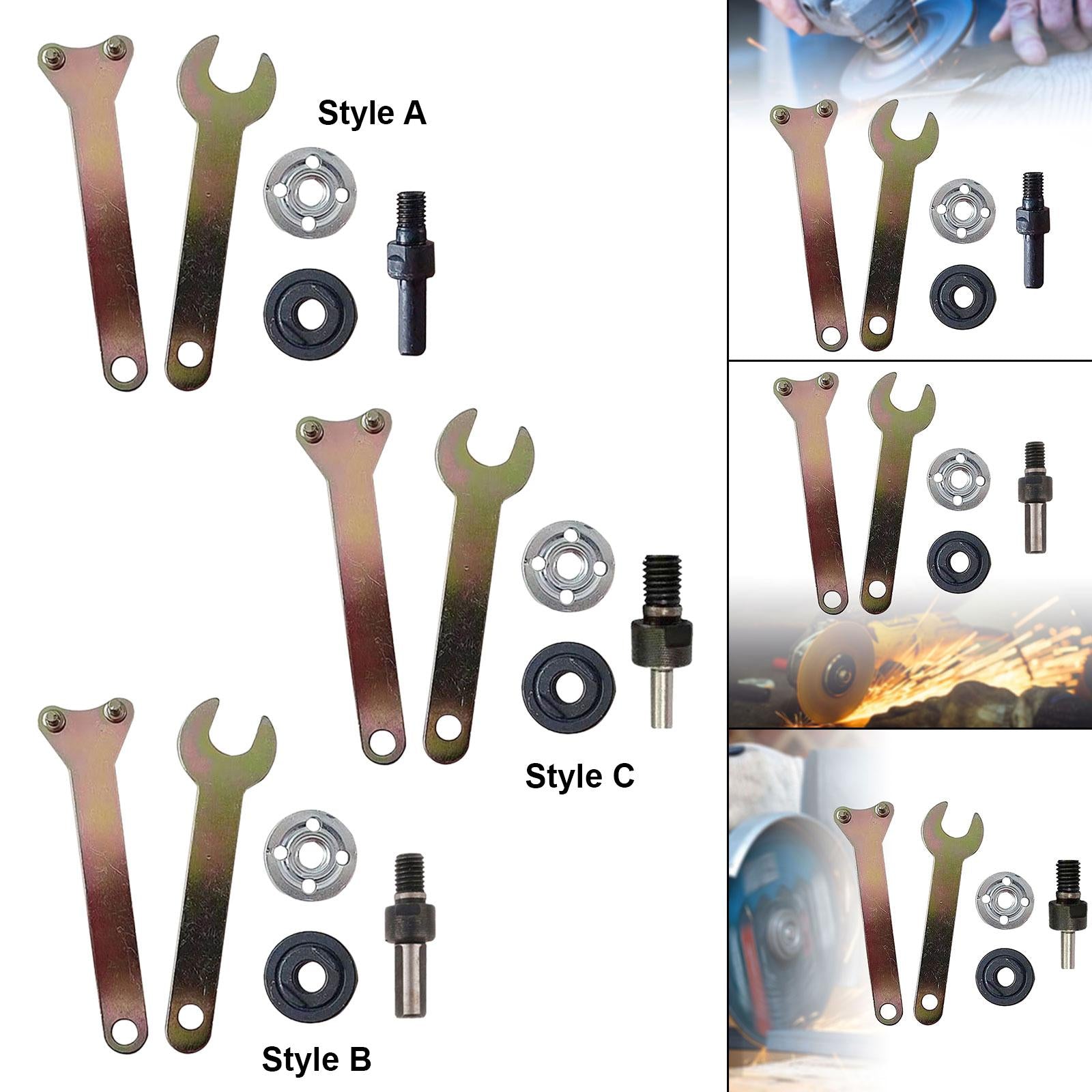 4xElectric Drill Conversion Angle Grinder Set Grinding Easy to Use Accessories Style A