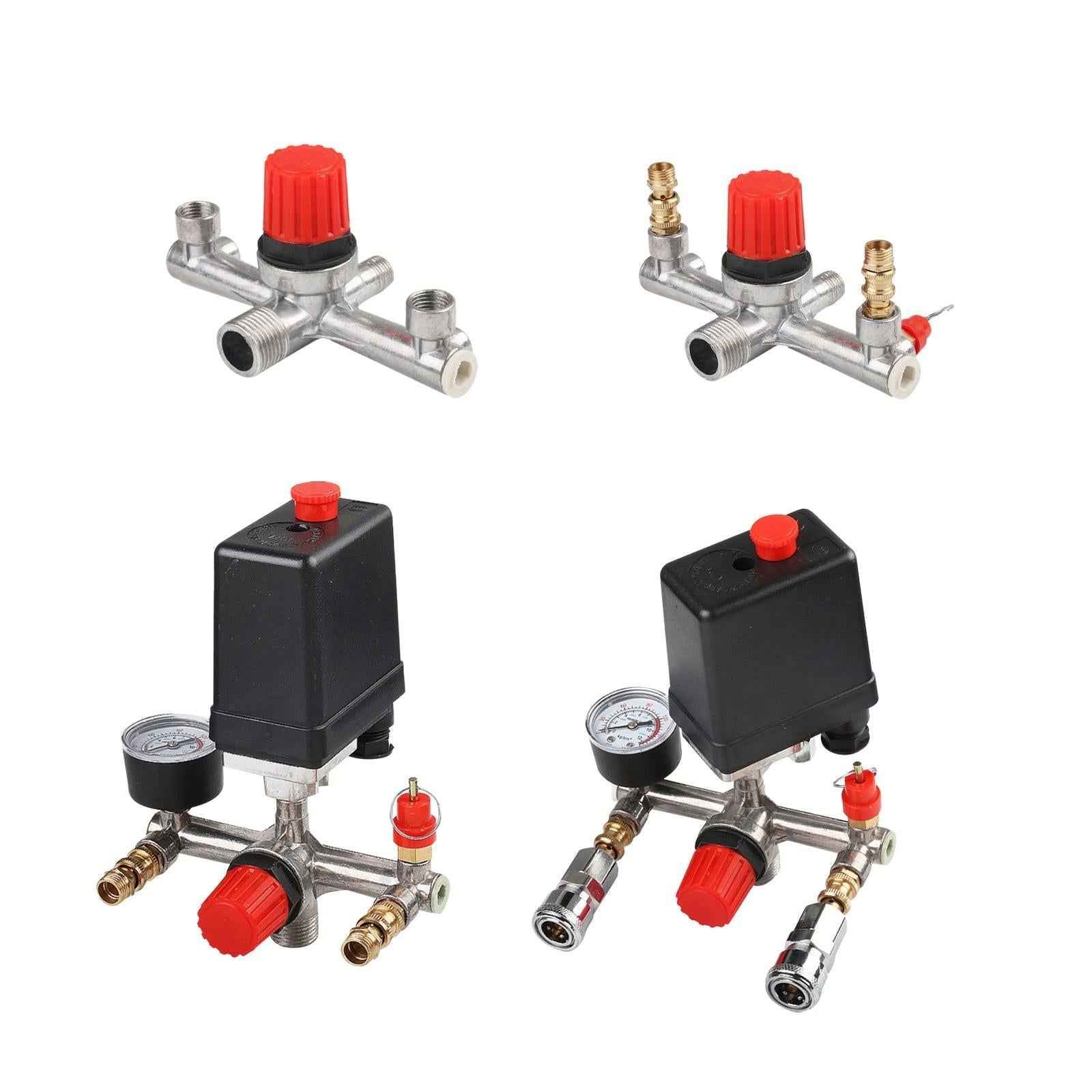 Air Compressor Pressure Switch Control Valves Durable 90-120 PSI Accessories Bracket