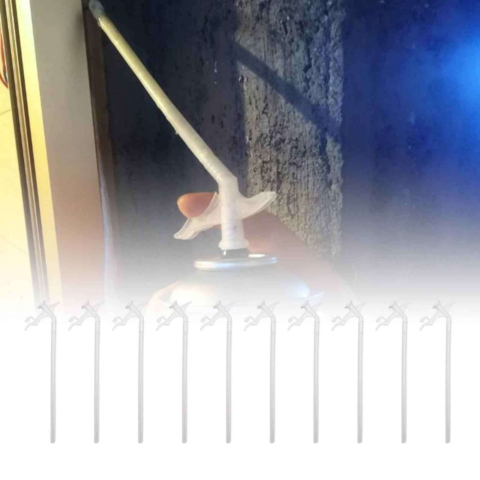 10x Spray Foam Replacement Tubes Clear Spray Foam Sealant Tube Tips Portable