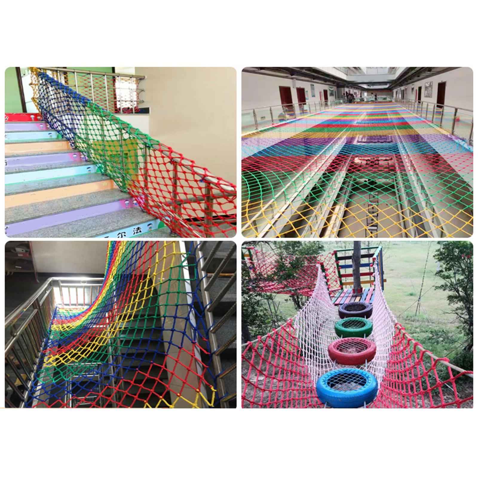 Rope Netting for Kids Nylon Sports Netting for Outdoor Wall Staircase 1x5m 10cm