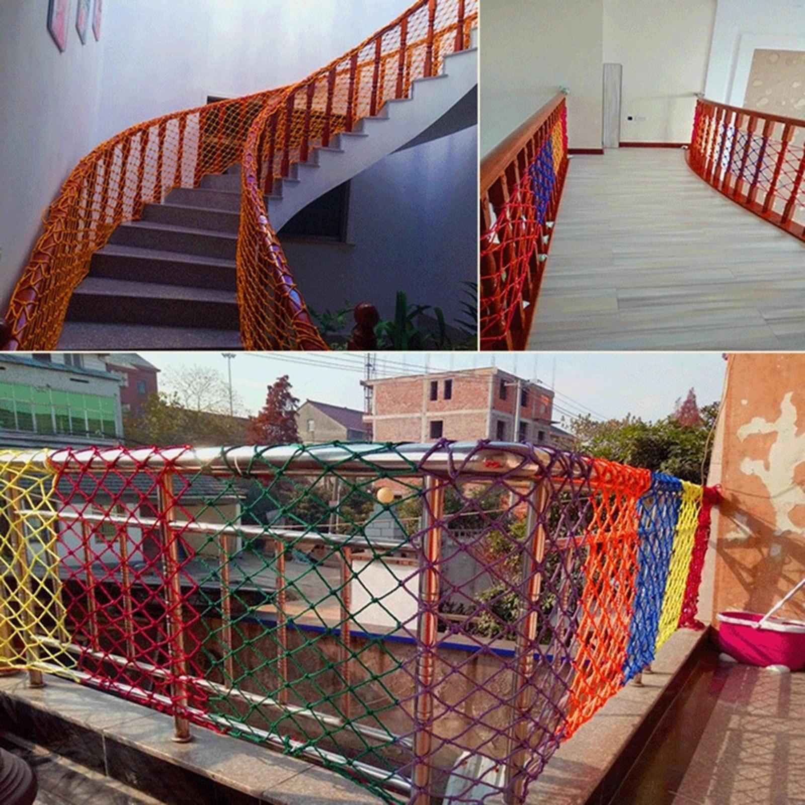Rope Netting for Kids Nylon Sports Netting for Outdoor Wall Staircase 1x5m 10cm