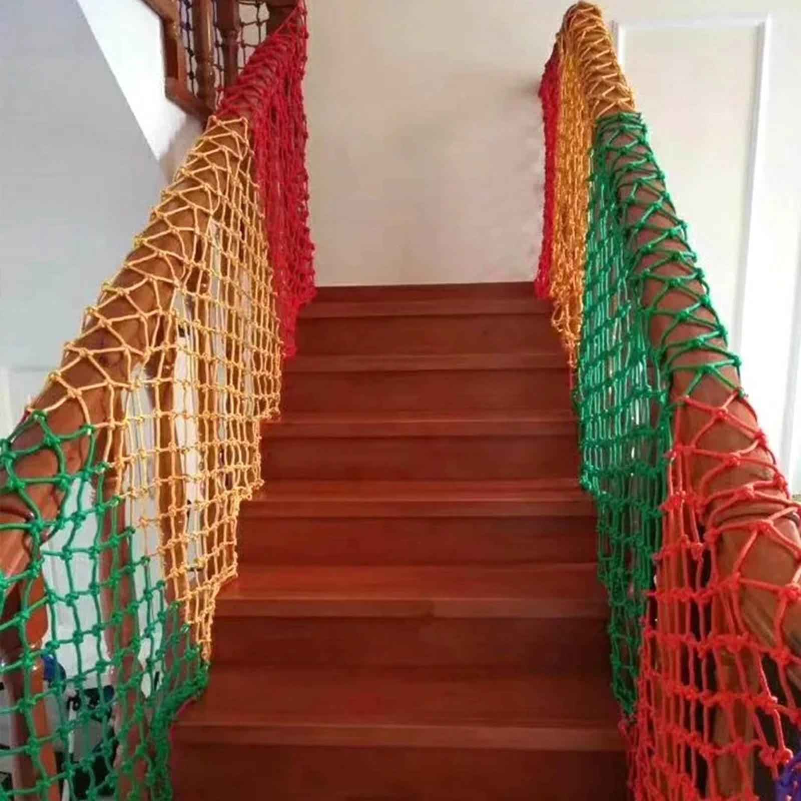 Rope Netting for Kids Nylon Sports Netting for Outdoor Wall Staircase 1x5m 10cm