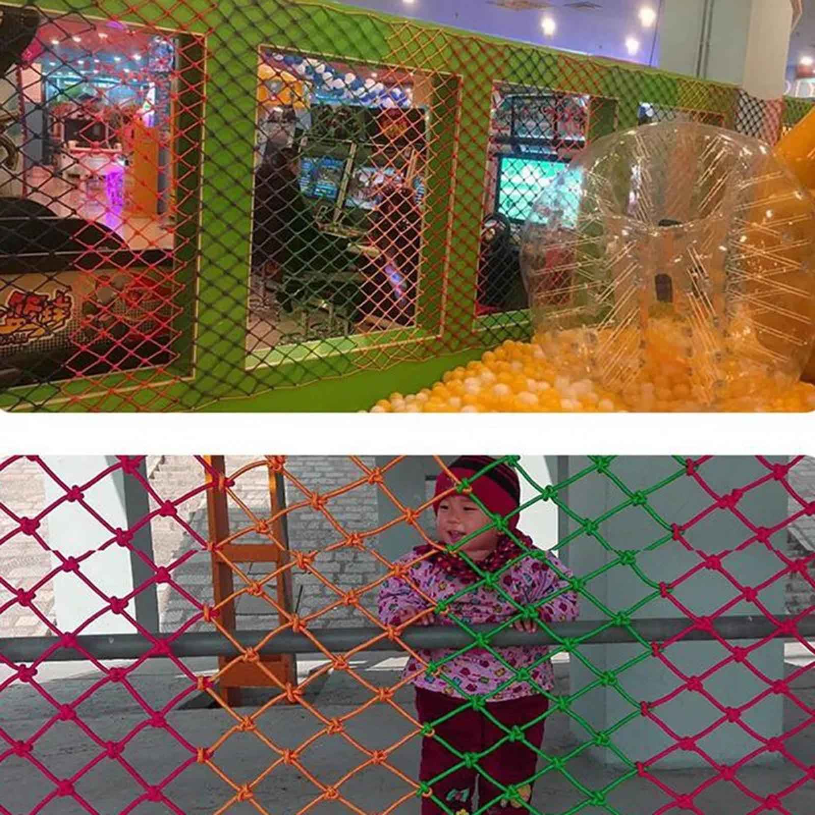 Rope Netting for Kids Nylon Sports Netting for Outdoor Wall Staircase 1x5m 10cm