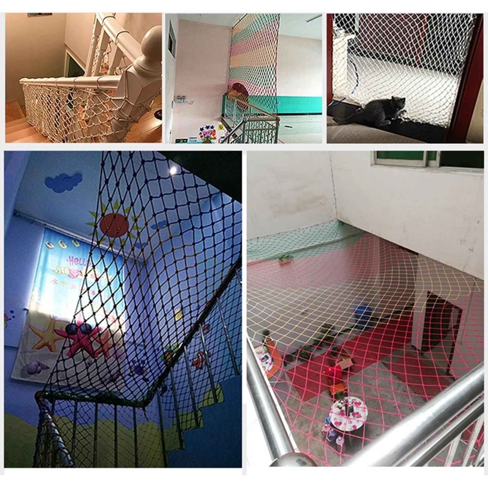 Rope Netting for Kids Nylon Sports Netting for Outdoor Wall Staircase 1x5m 10cm