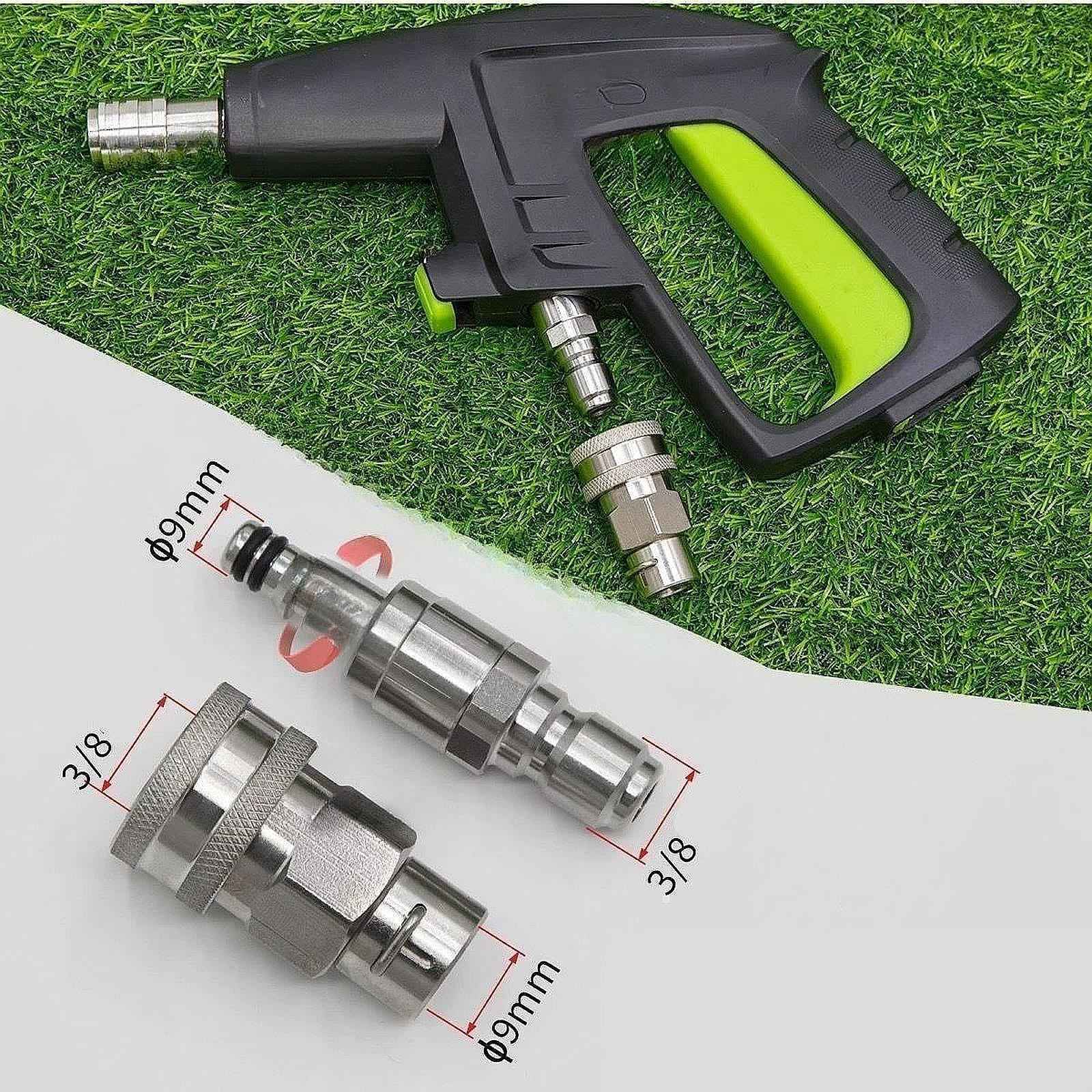Power Washer Quick Connect Adapter 3/8" High Pressure Washer Quick Connector Connector A