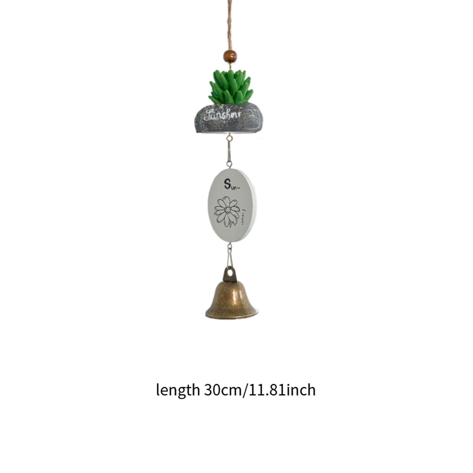 Cartoon Wind Chime Birthday Gift Indoor/Outdoor Decor for Study Garden Patio Plant in Stone