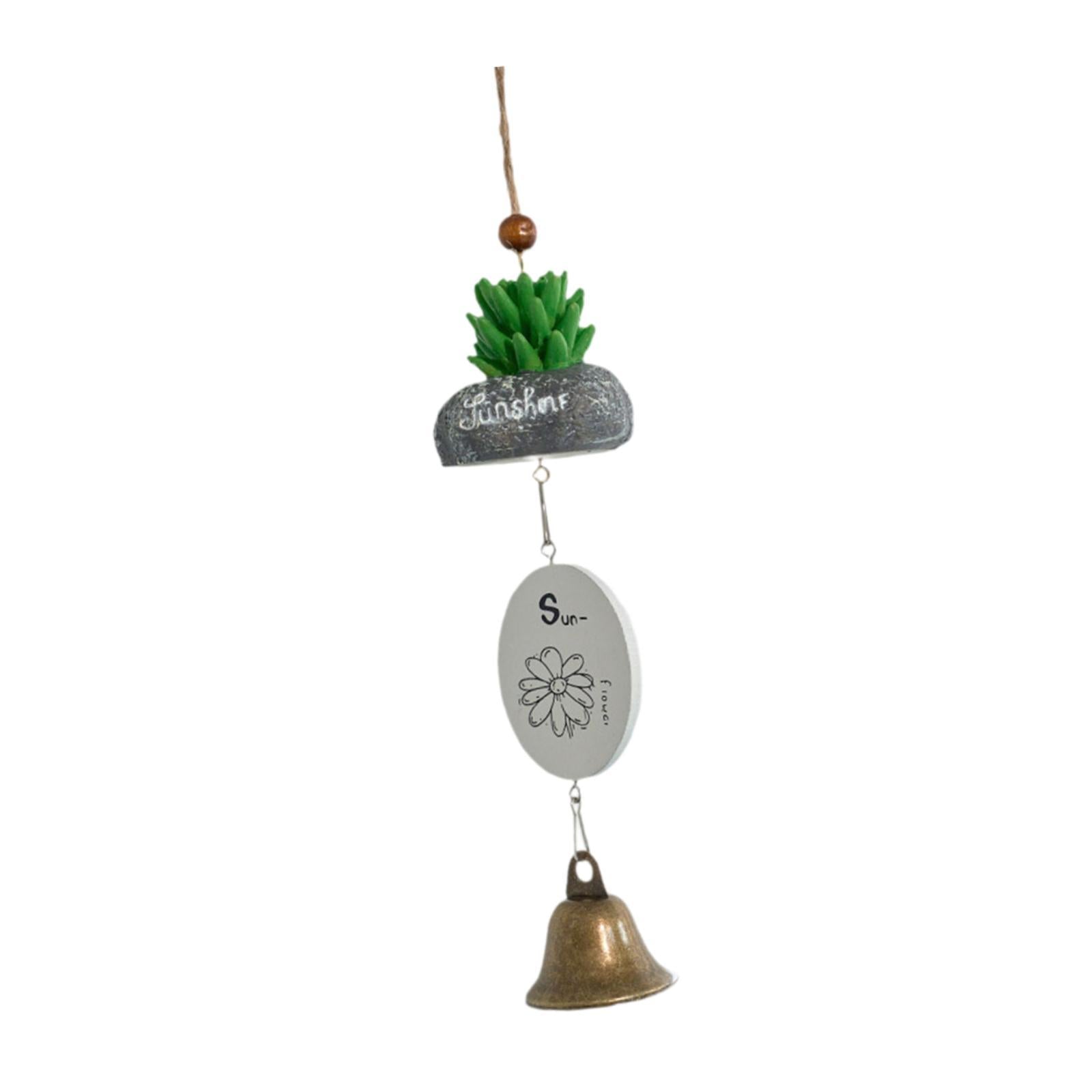 Cartoon Wind Chime Birthday Gift Indoor/Outdoor Decor for Study Garden Patio Plant in Stone