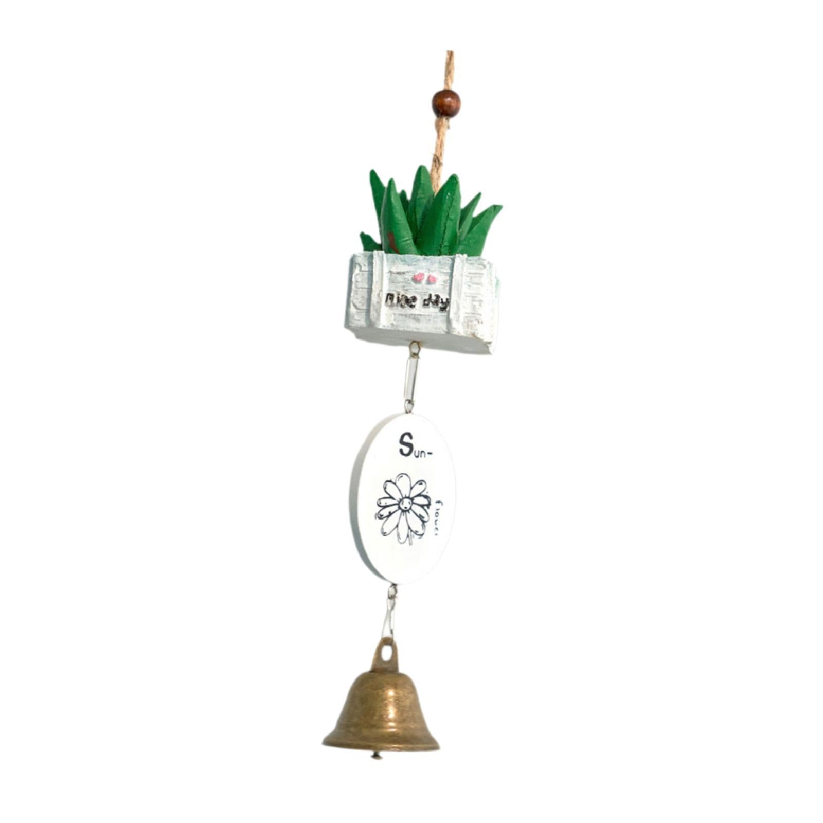 Cartoon Wind Chime Birthday Gift Indoor/Outdoor Decor for Study Garden Patio Plant In White Box