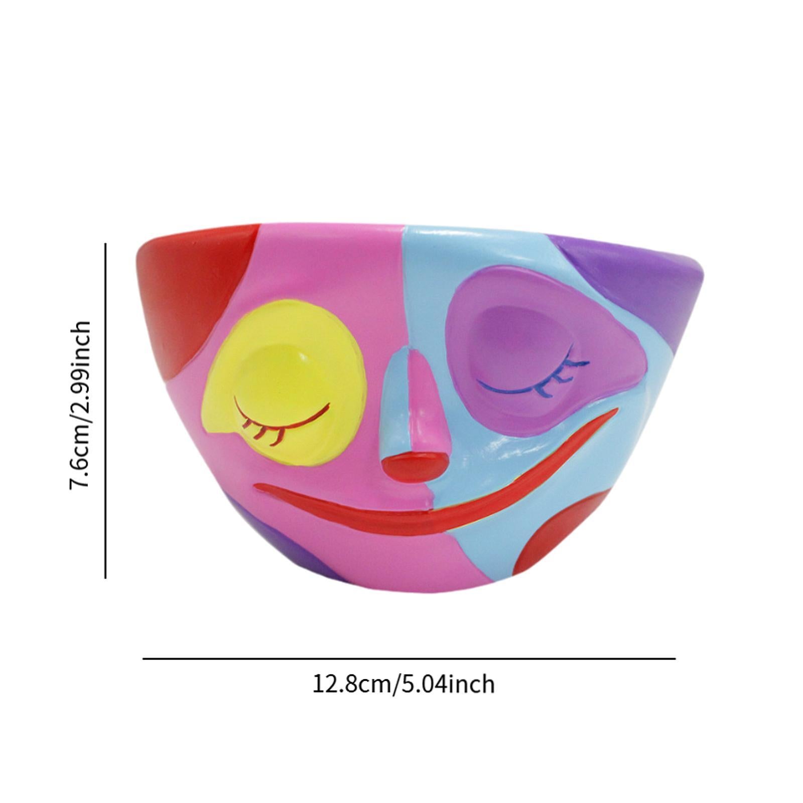 Abstract Face Plant Pot Bedroom Modern Figurine Desk Windowsill Head Planter