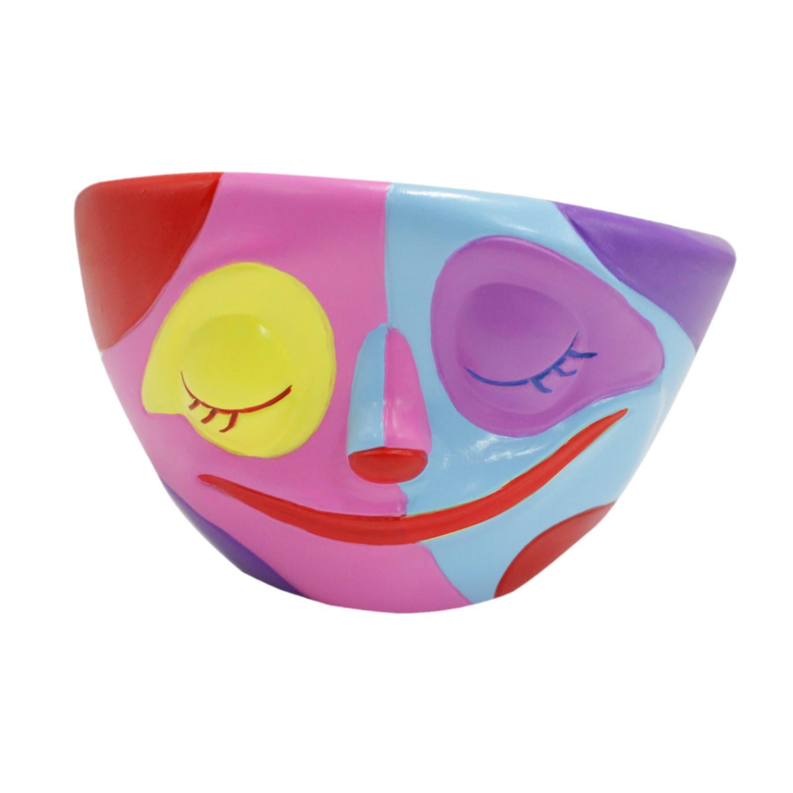 Abstract Face Plant Pot Bedroom Modern Figurine Desk Windowsill Head Planter