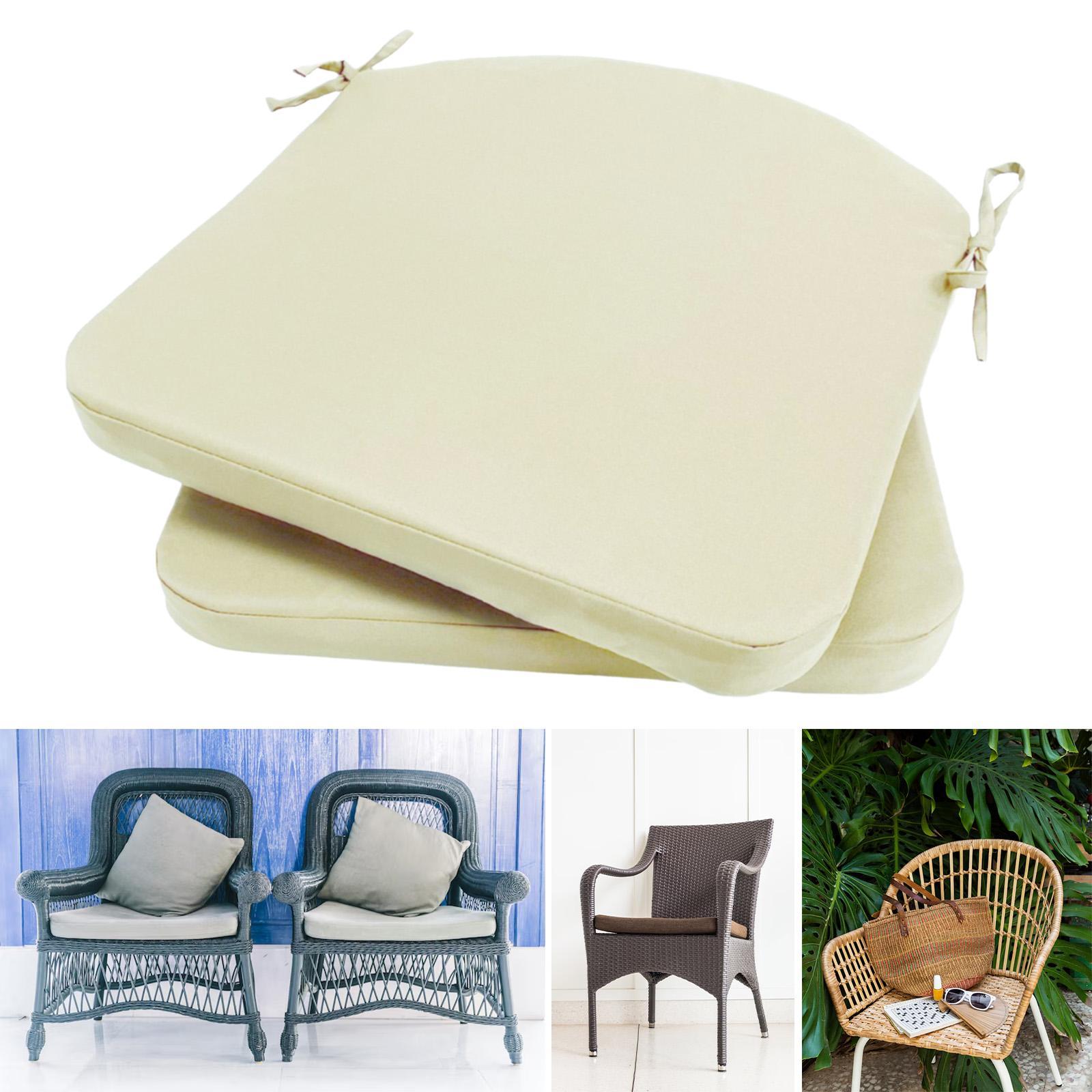 Bench Chair Cushion with Strap Floor Pillow Sitting for Kitchen Bedroom Sofa White