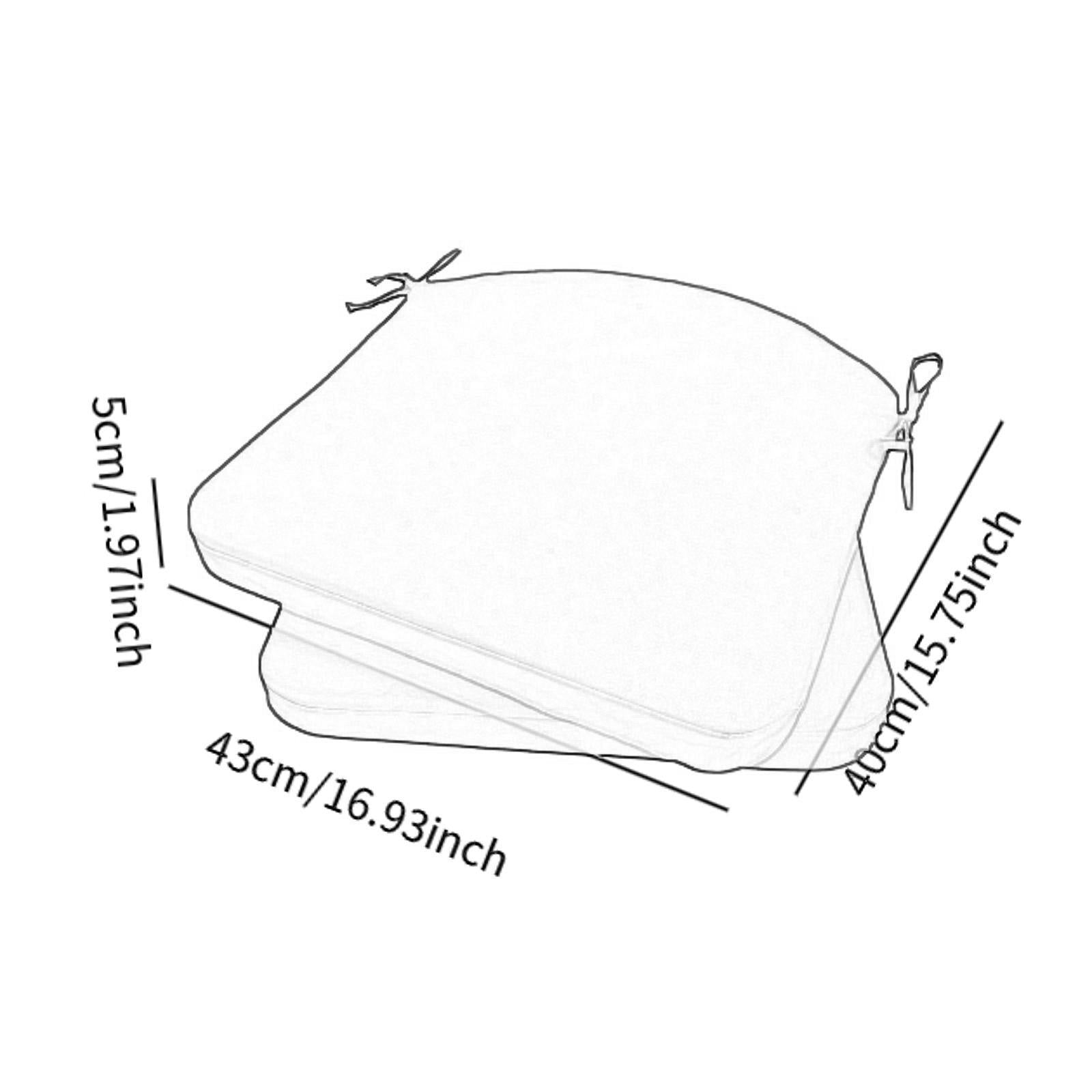 Bench Chair Cushion with Strap Floor Pillow Sitting for Kitchen Bedroom Sofa Gray