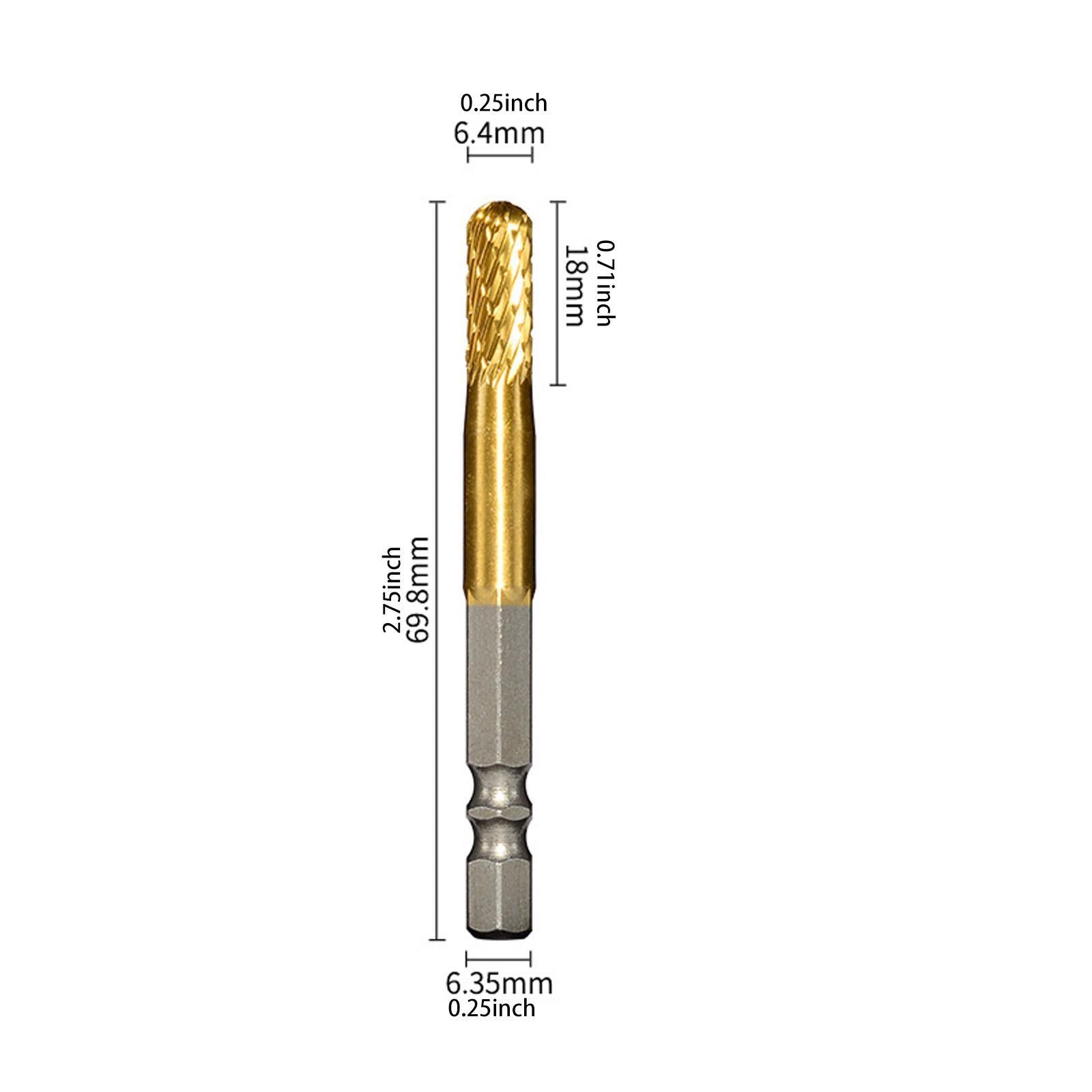 Carbide Rotary Burr Bit Sturdy Cutting Burr for Carving Woodworking