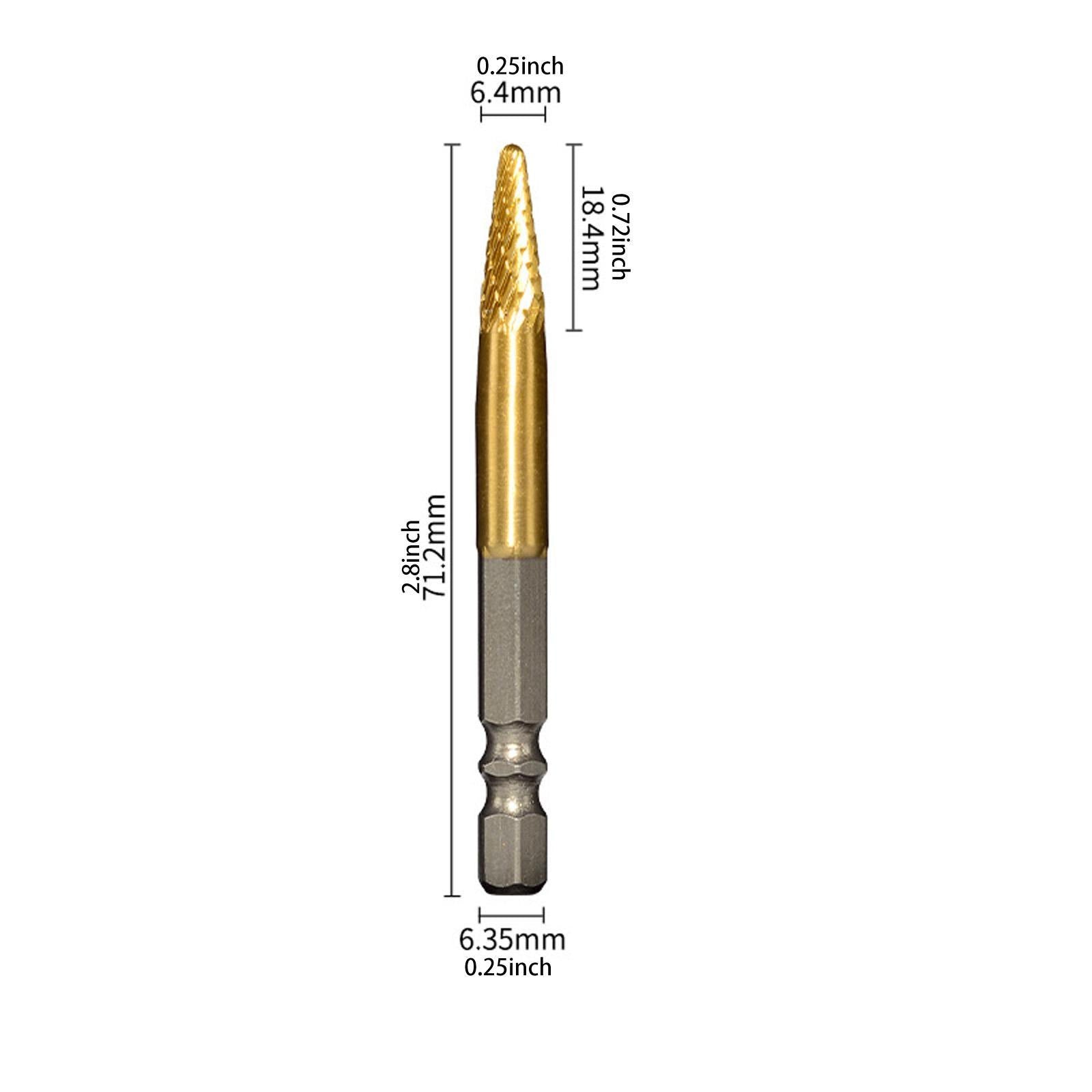 Carbide Rotary Burr Bit Sturdy Cutting Burr for Carving Drilling Woodworking Style B