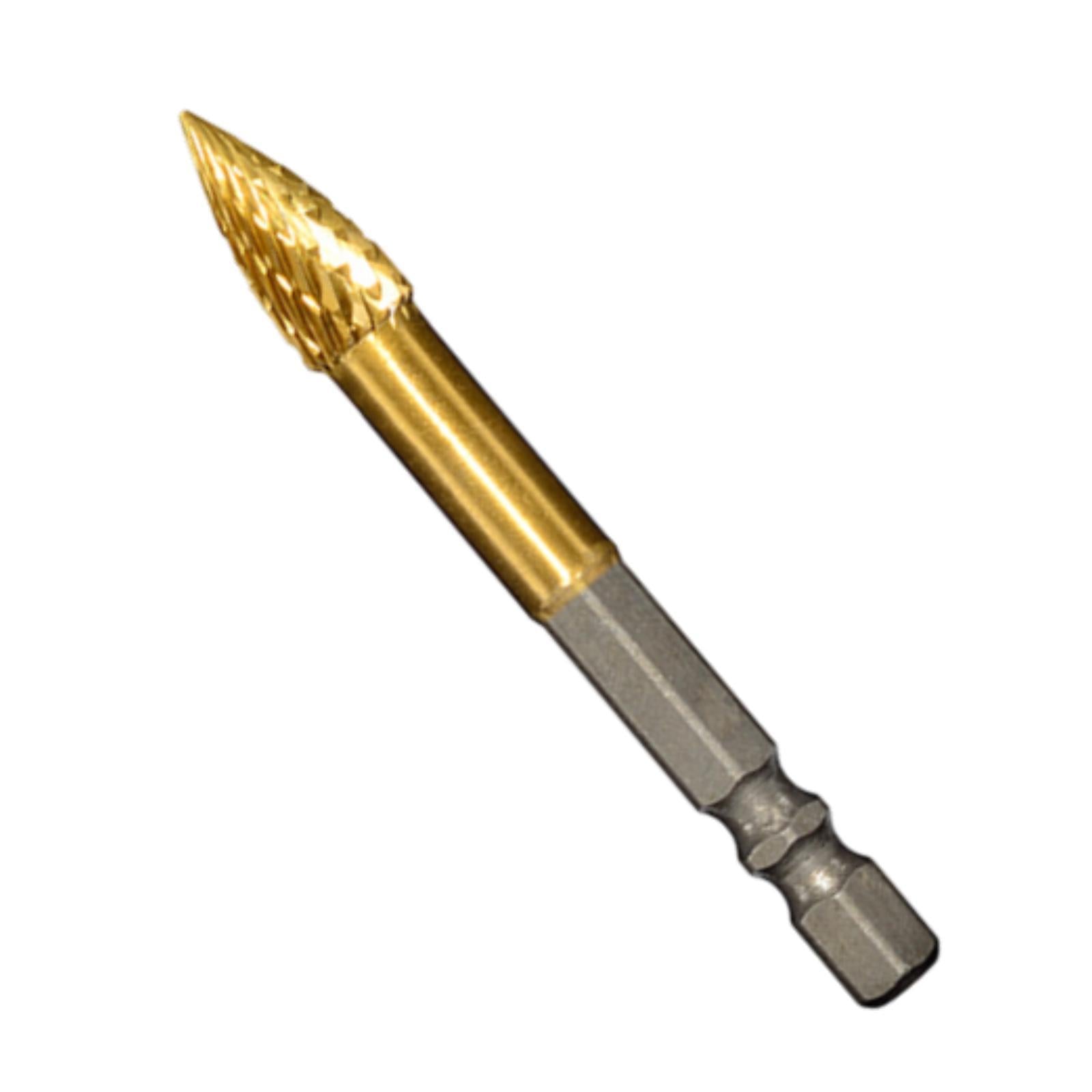 Carbide Rotary Burr Bit Sturdy Cutting Burr for Carving Drilling Woodworking Style D