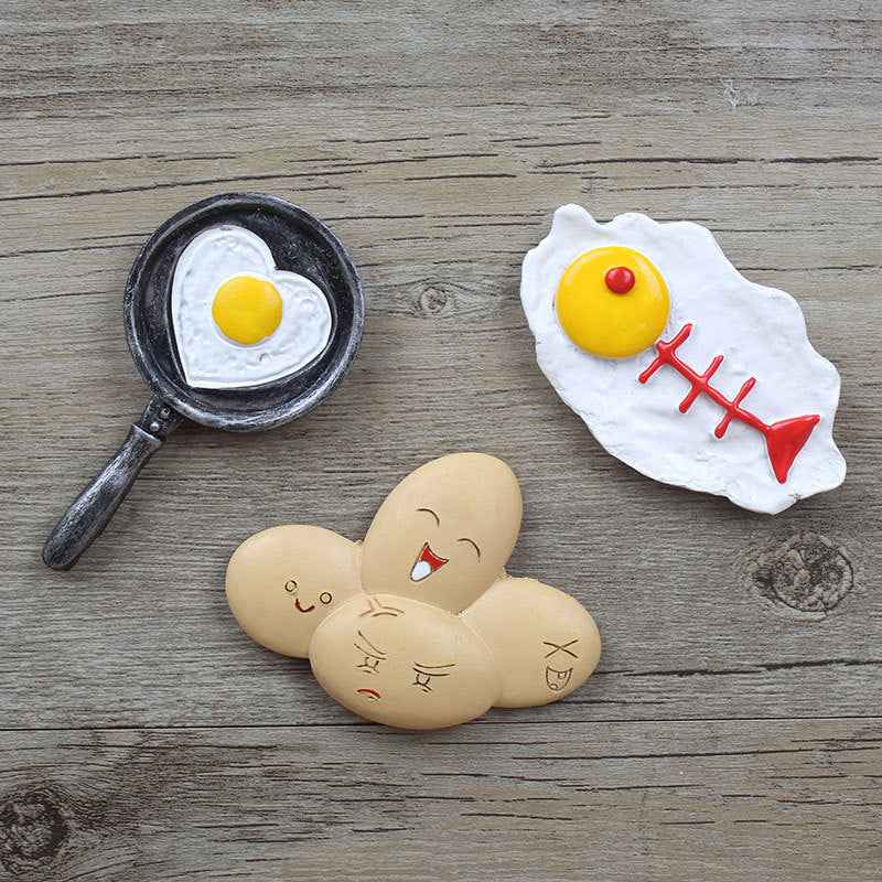 3D Fish Skeleton Fridge Magnet – Creative Resin Refrigerator Magnet for Kitchen, Home & Office Decoration